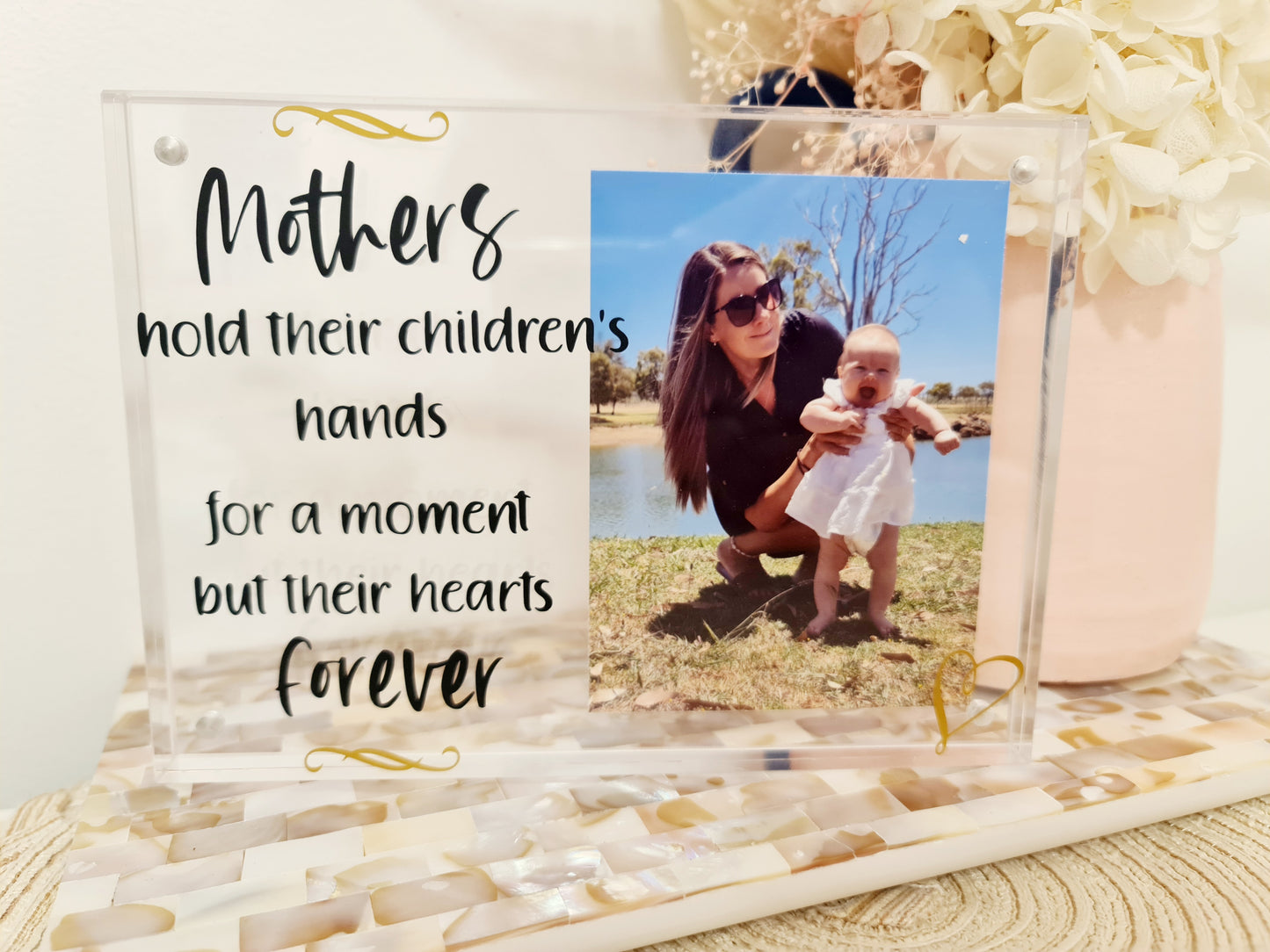 Acrylic Mum photo block