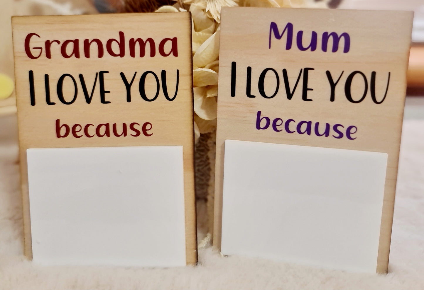 "Grandma I love you" keepsake plaque
