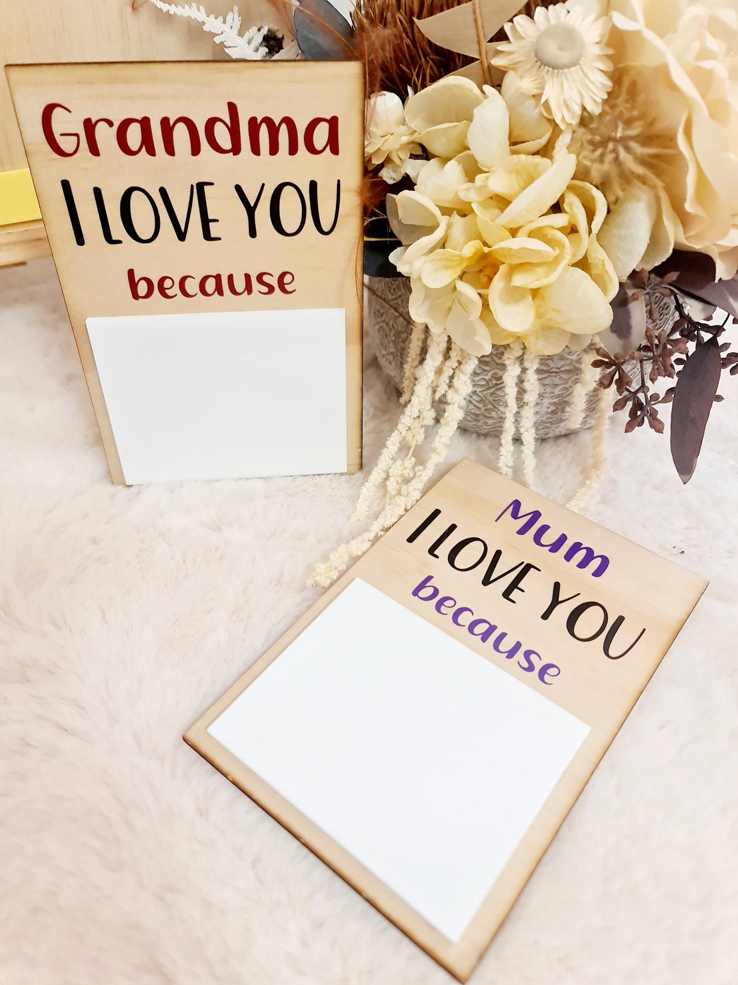 "Grandma I love you" keepsake plaque