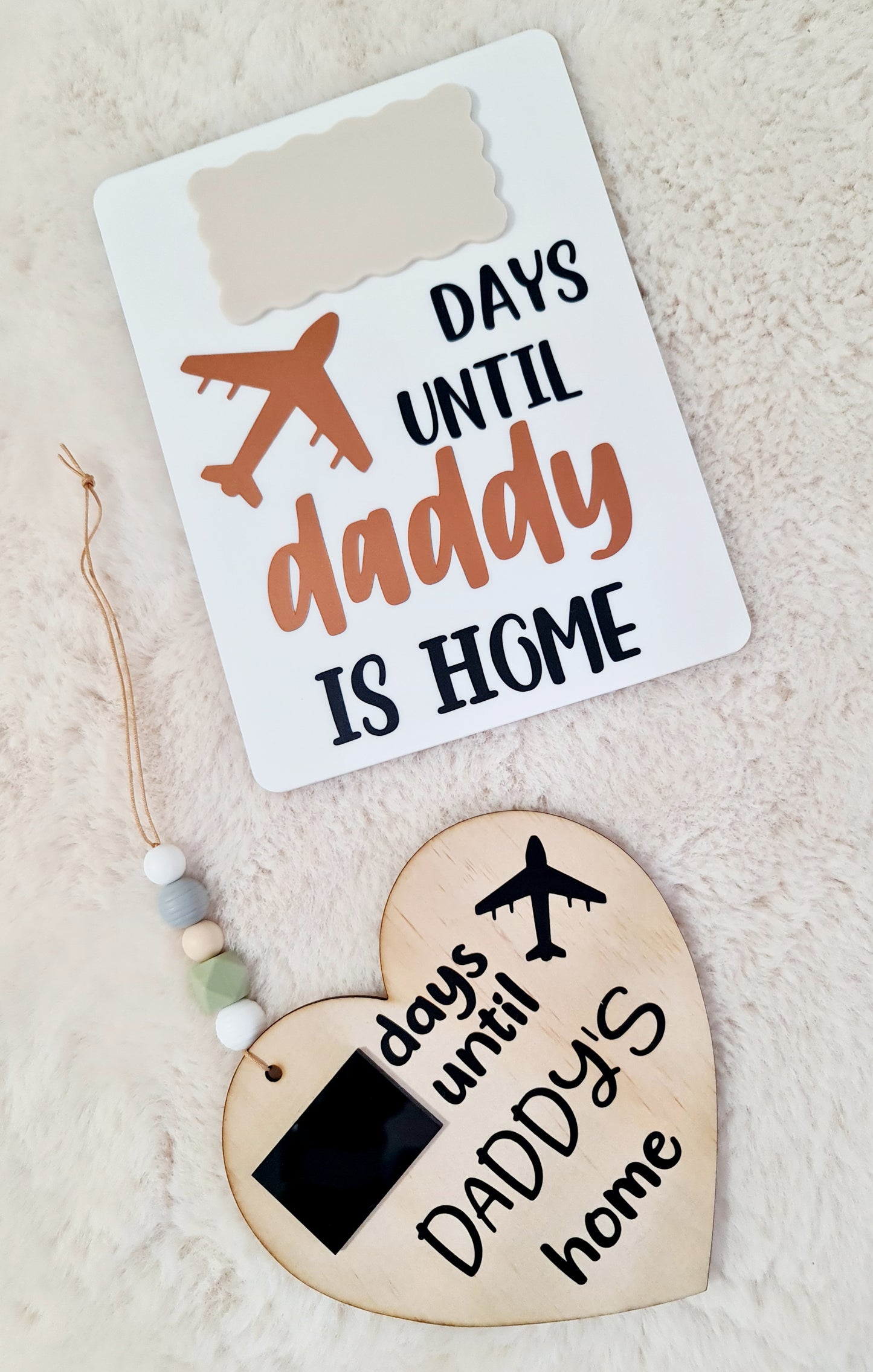 Days until daddy is home countdown plaque