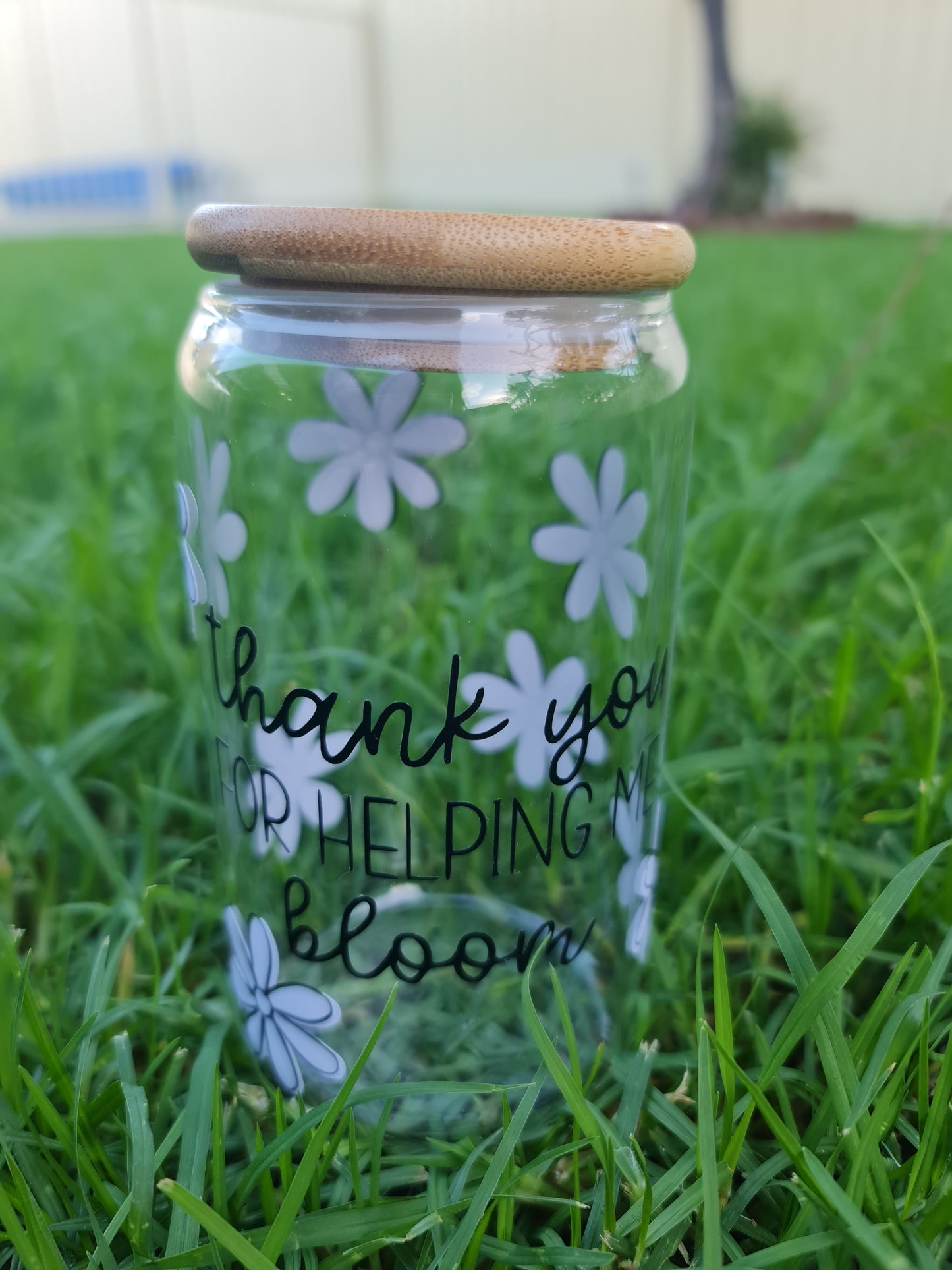 "Thank you" Teacher glass cup