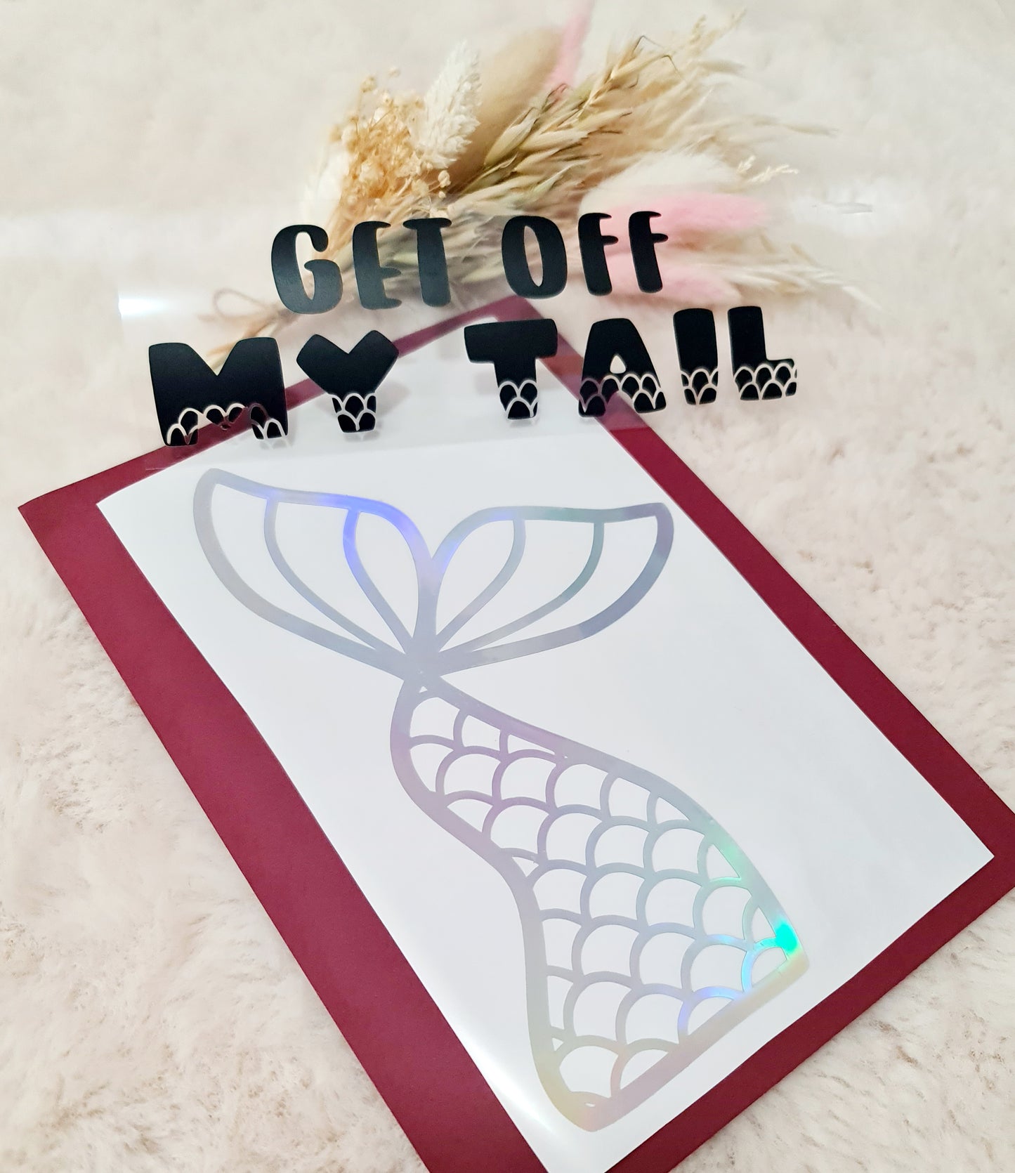 Mermaid tail car decal