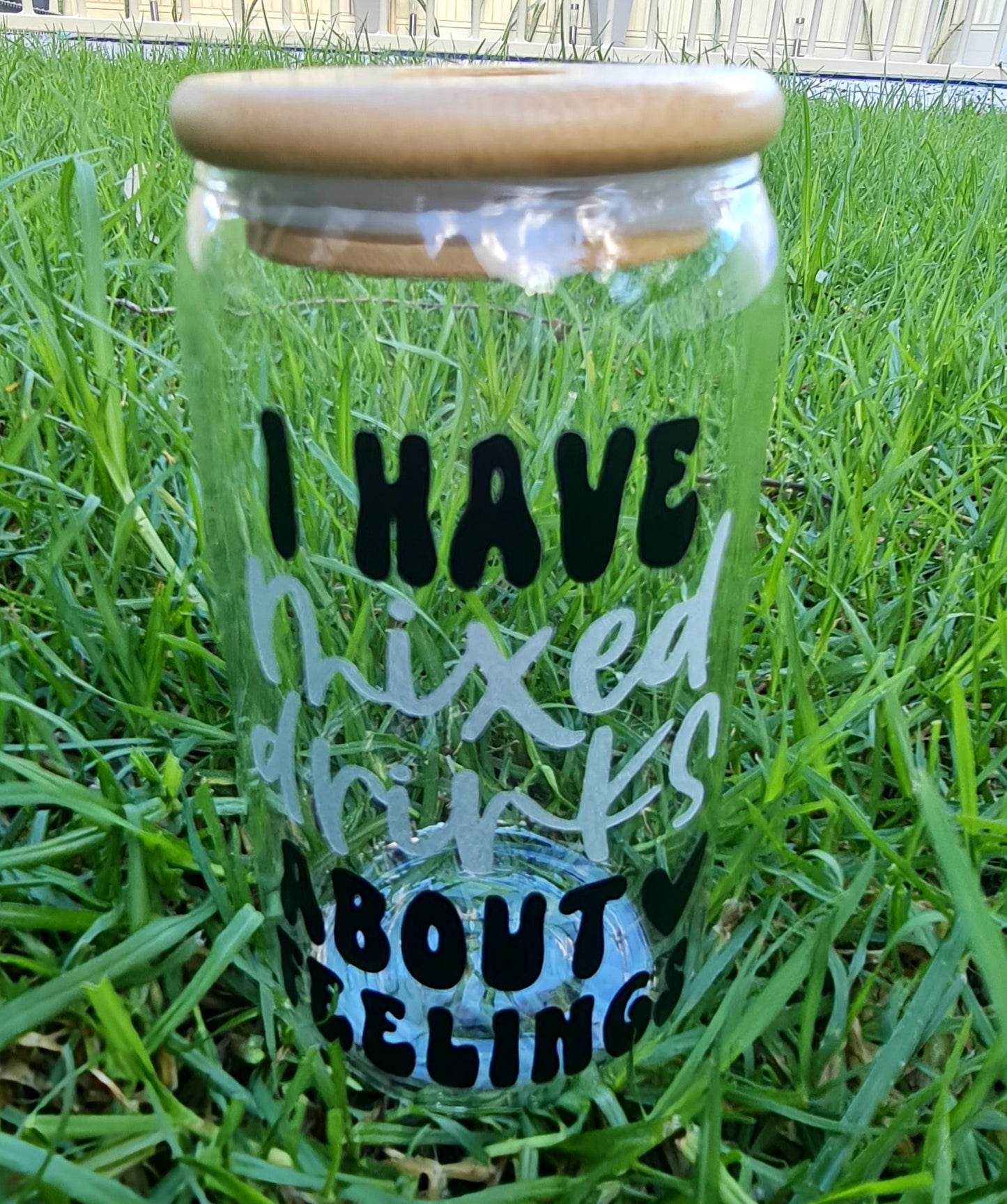 "Mixed drinks" glass cup