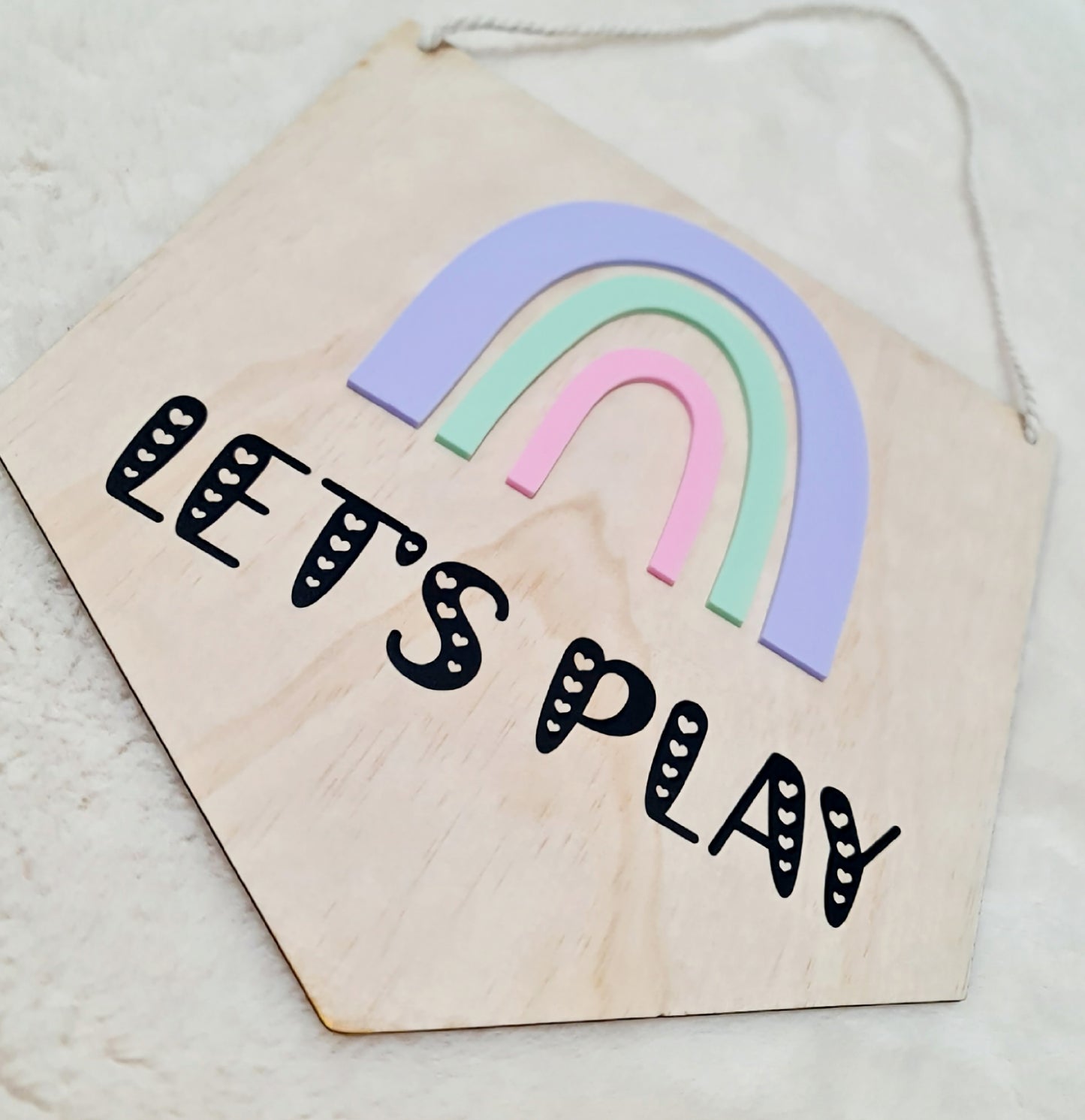 Pastel Rainbow "Let's Play"