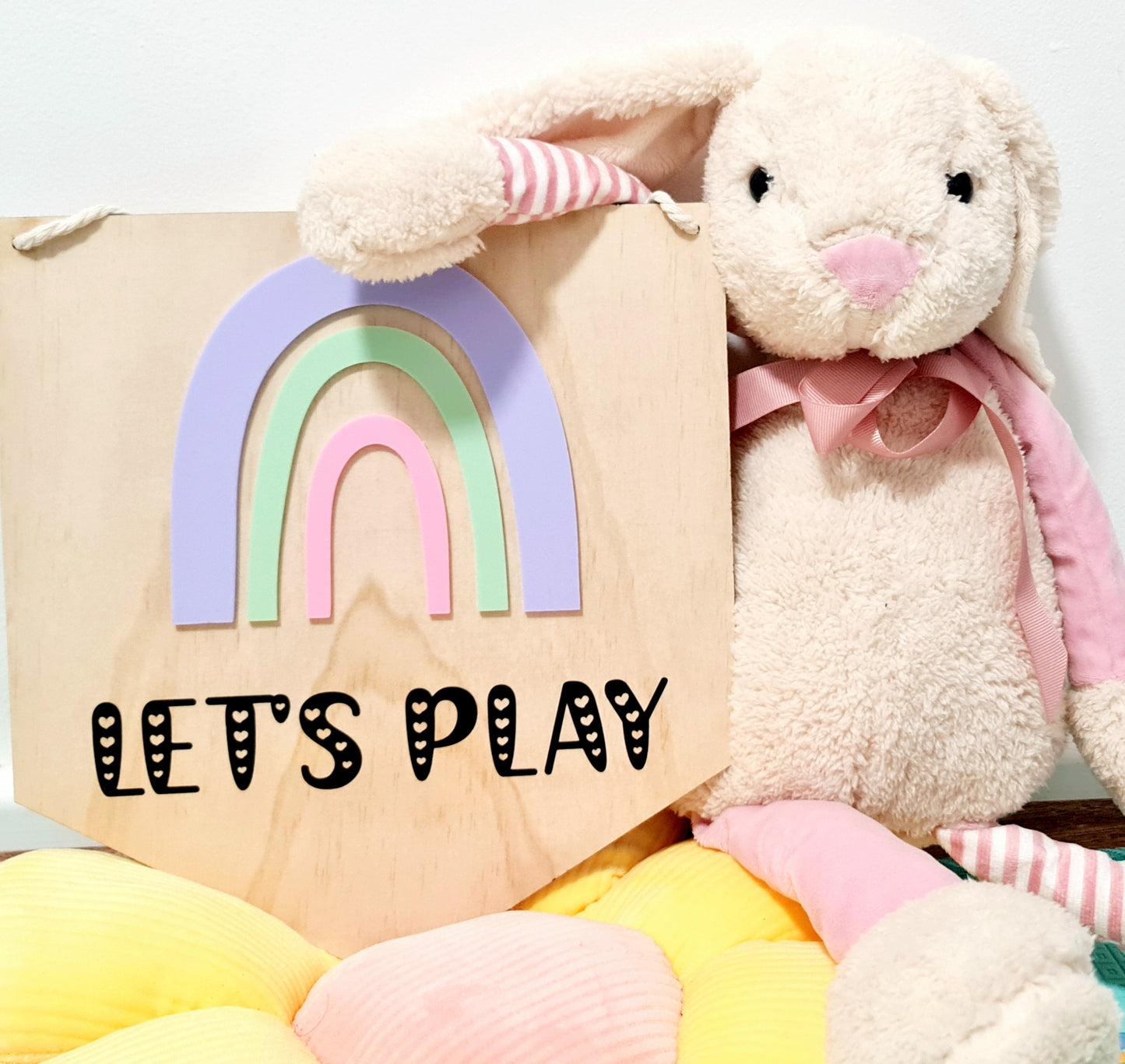 Pastel Rainbow "Let's Play"