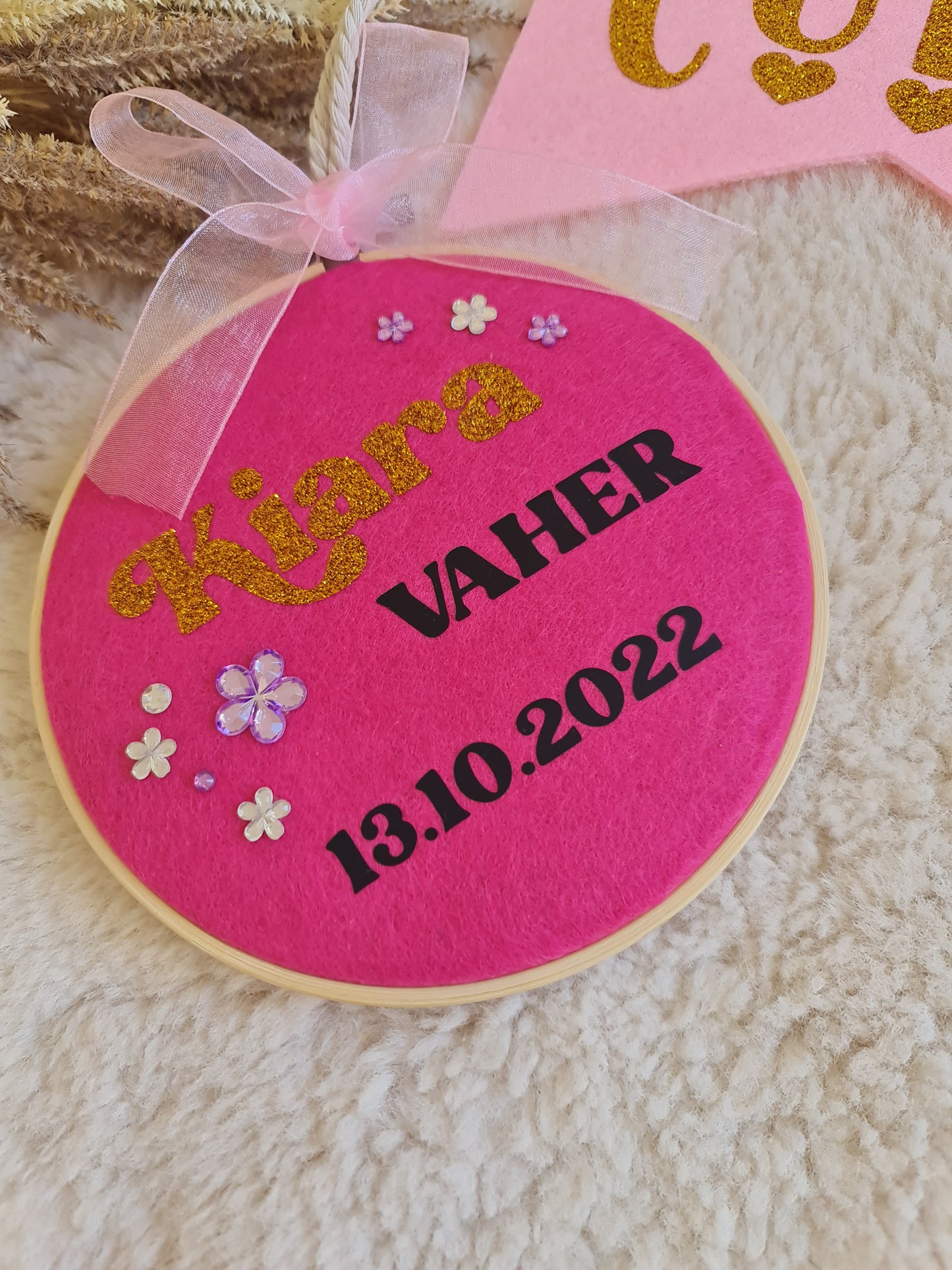 Name keepsake hoop