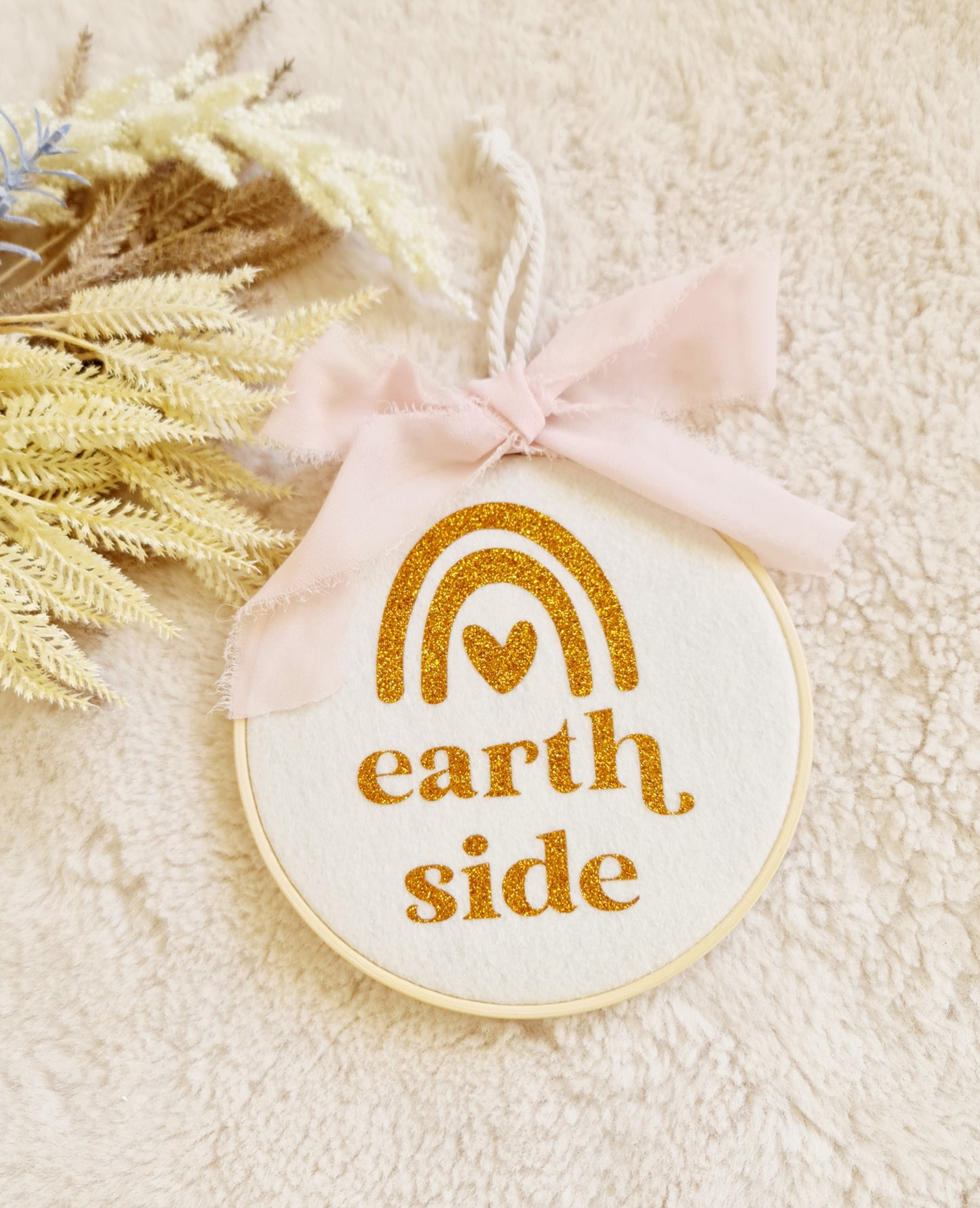 "Earth side" milestone hoop