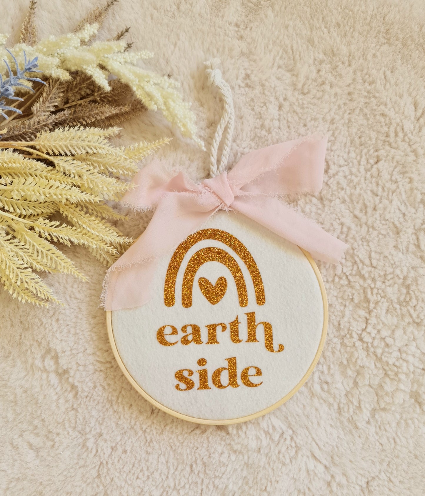 "Earth side" milestone hoop