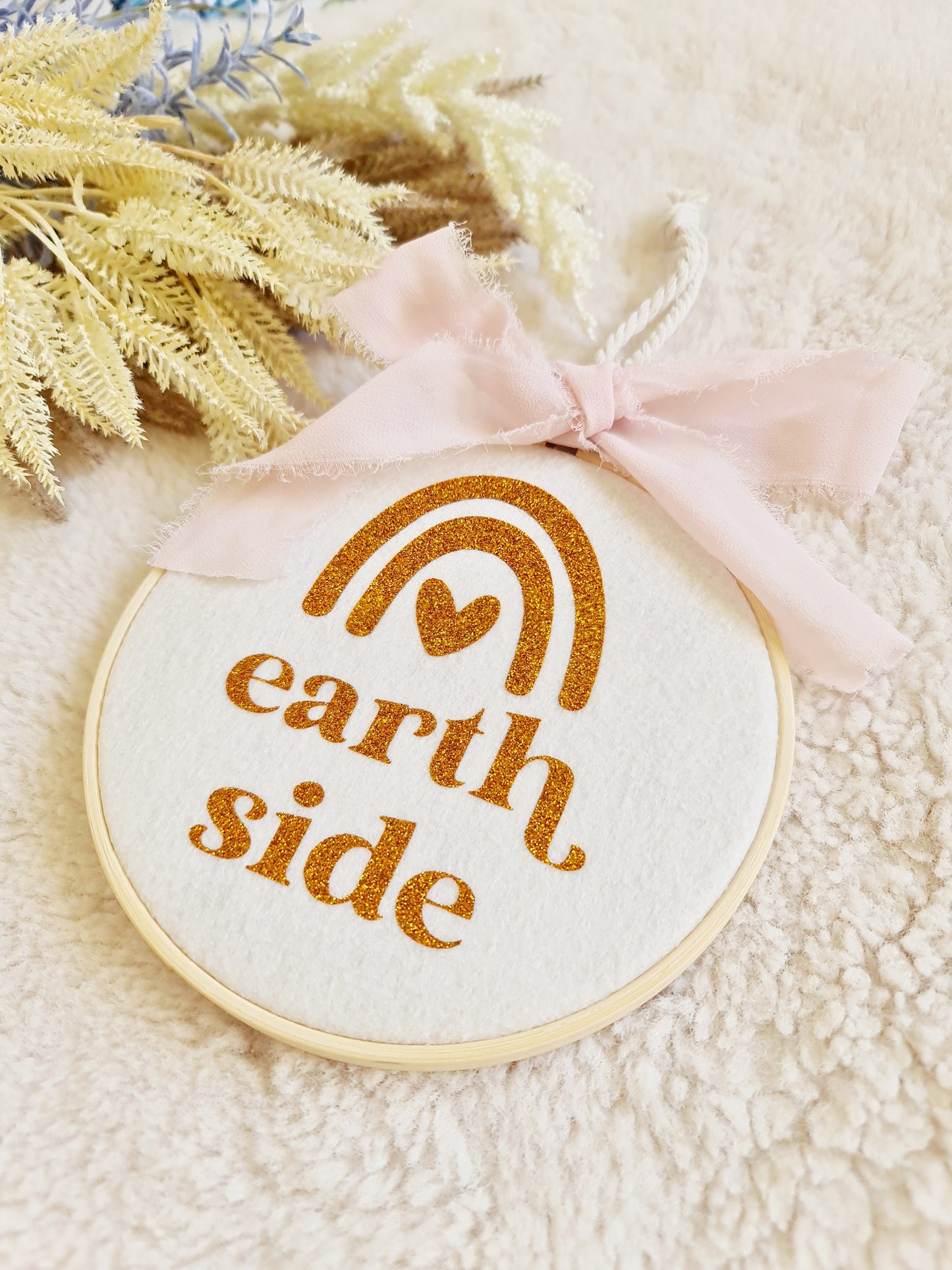 "Earth side" milestone hoop