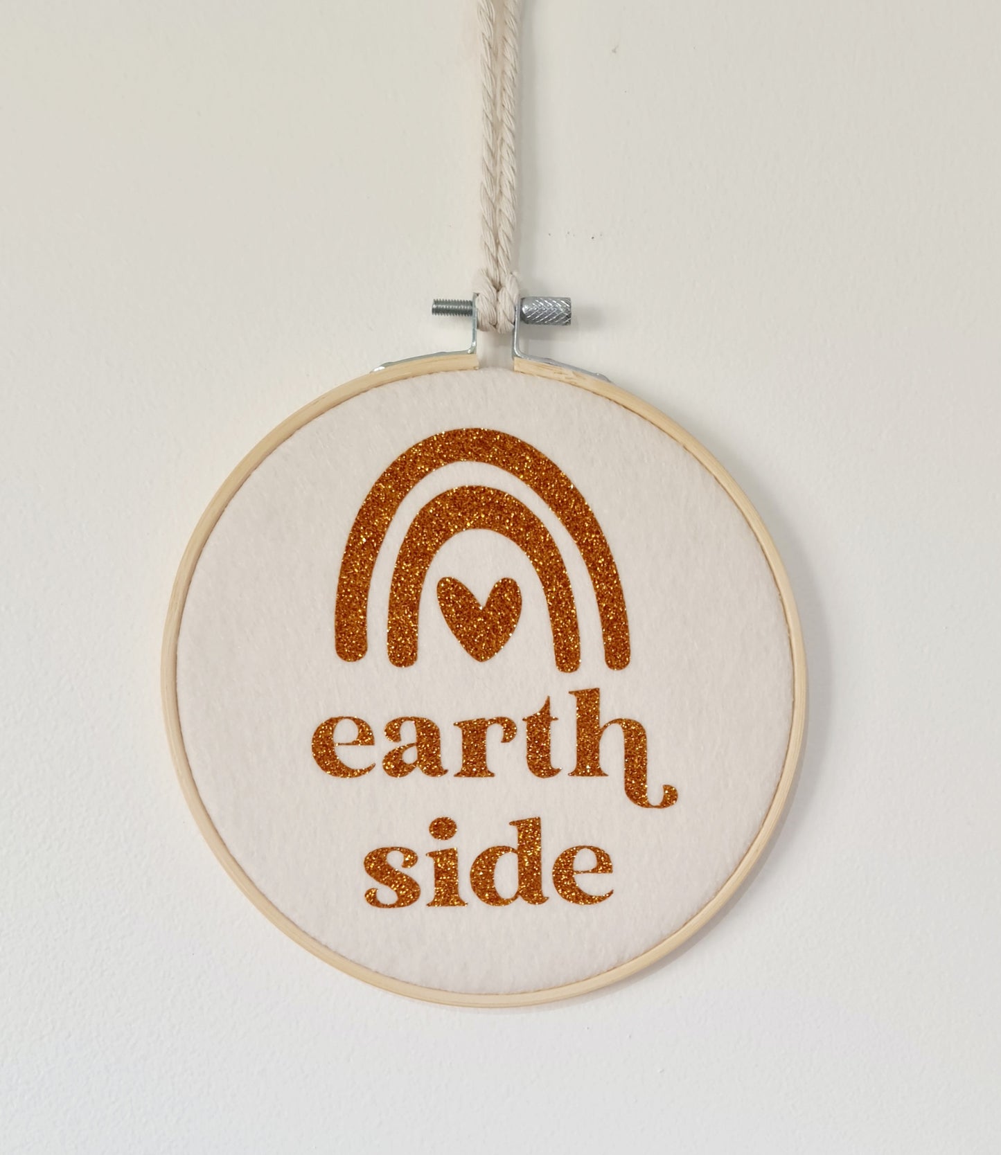 "Earth side" milestone hoop