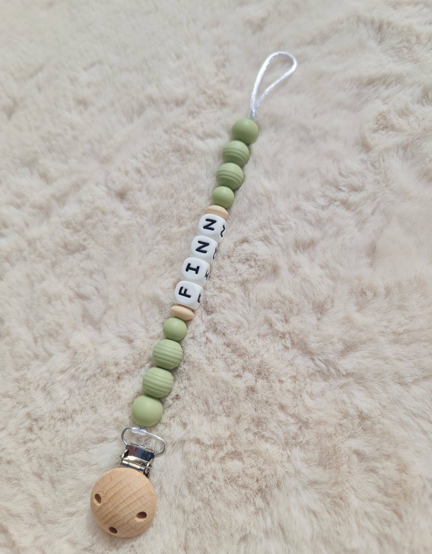 Finn personalised dummy clip