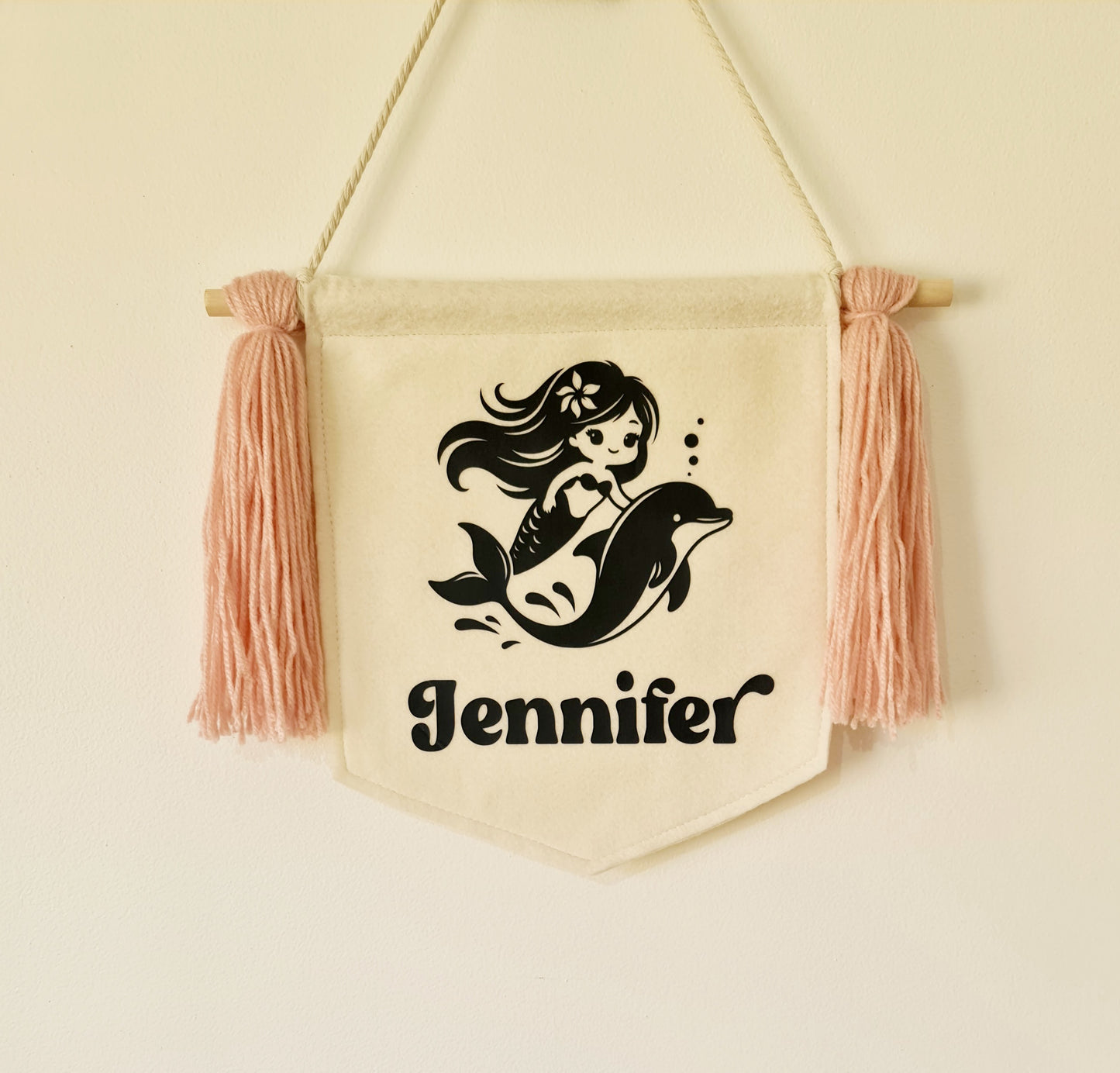 Mermaid personalised name banner