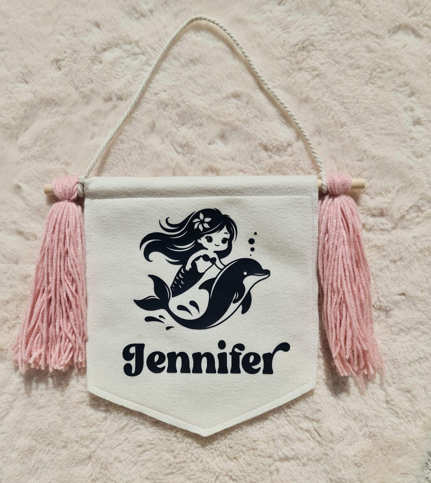 Mermaid personalised name banner