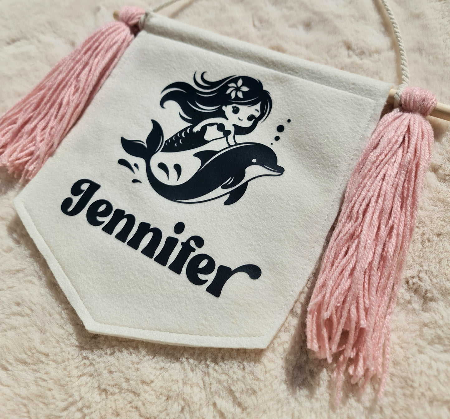Mermaid personalised name banner