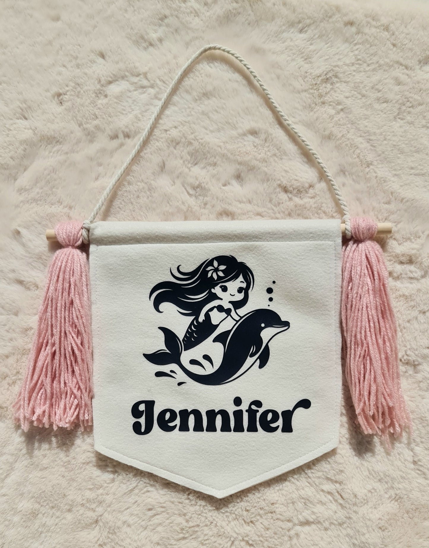 Rainbow personalised name banner