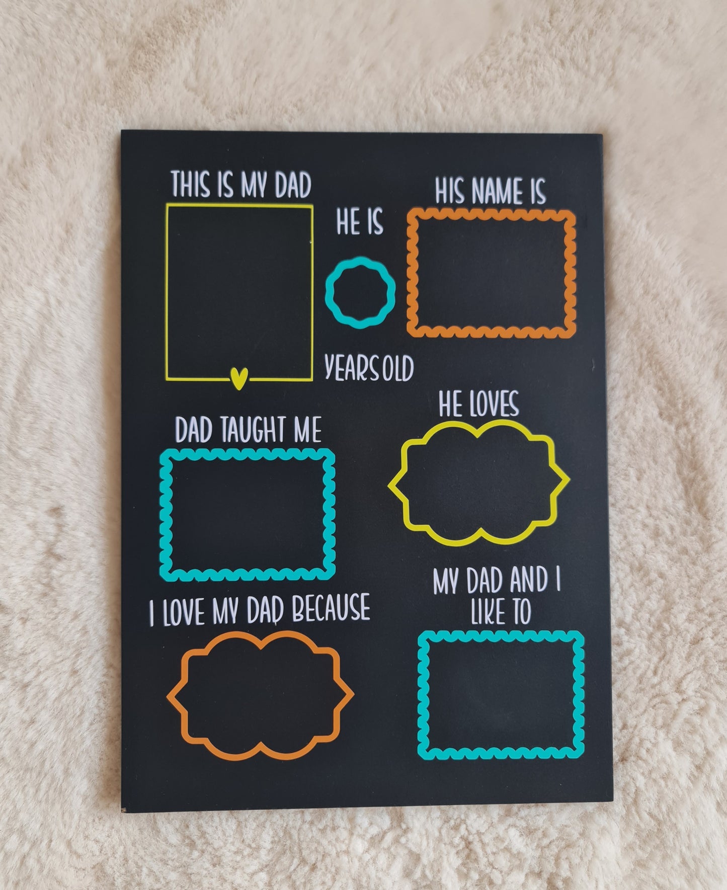 Dad appreciation plaque