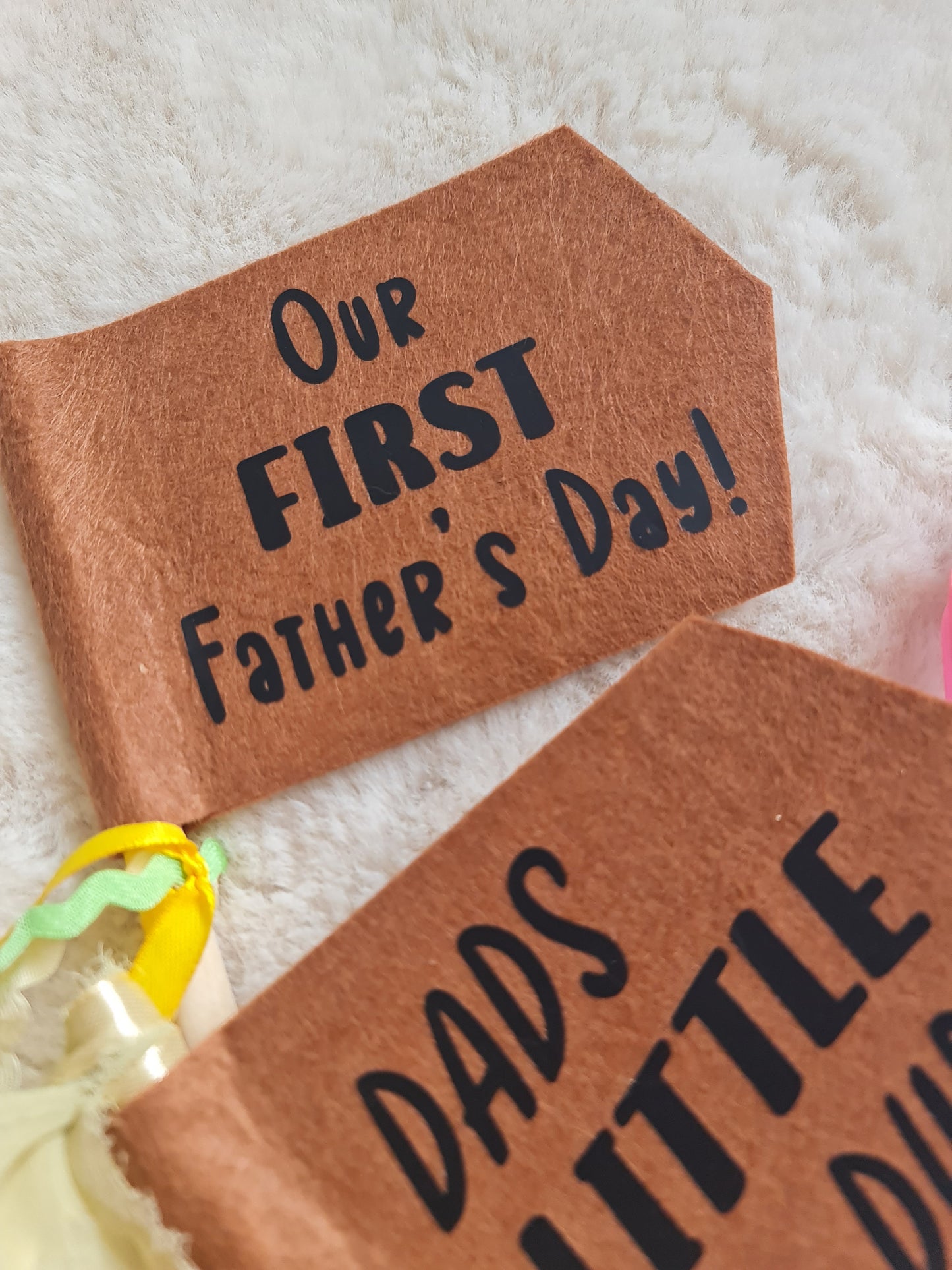 First Father's Day felt flag