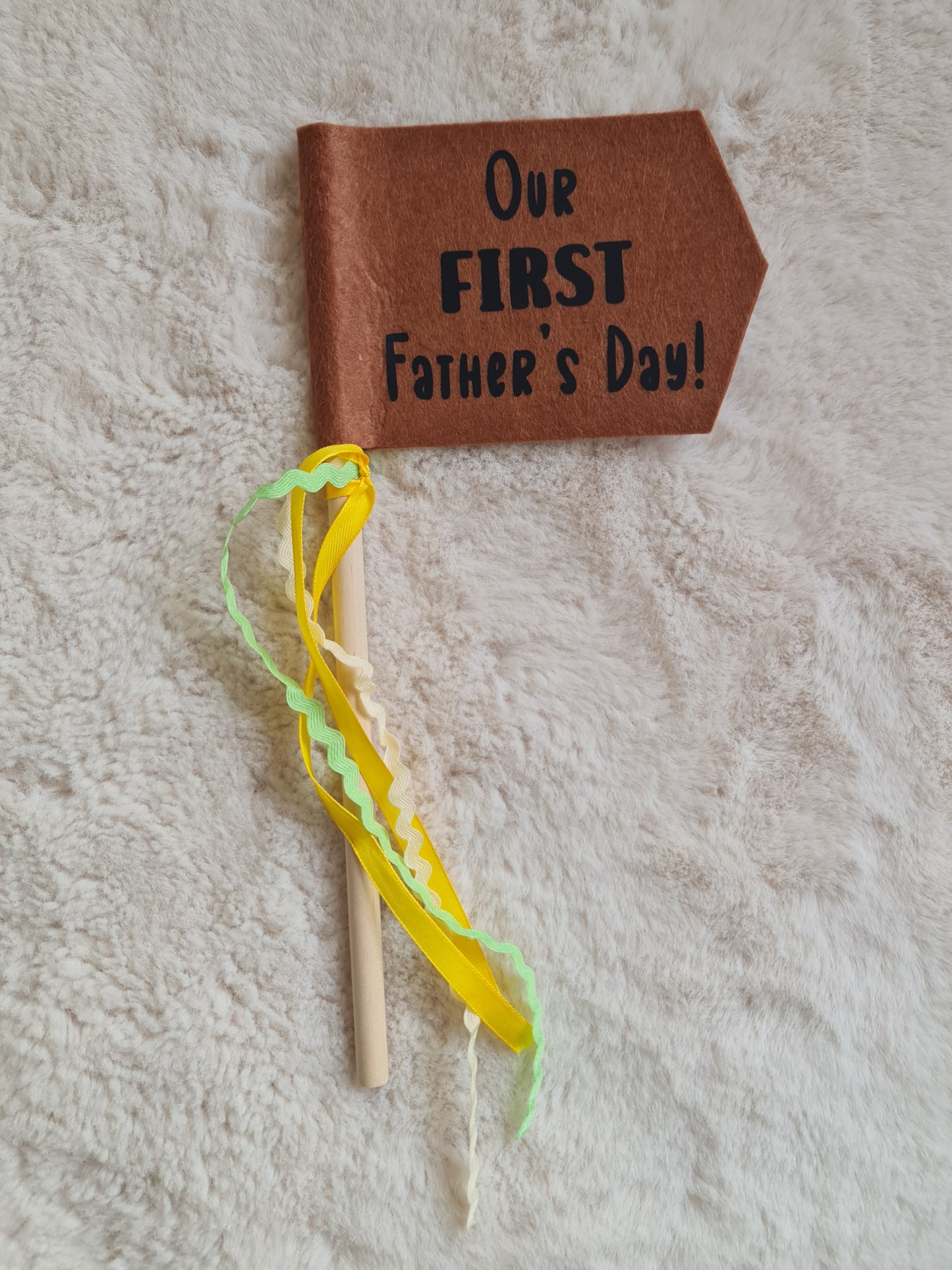 First Father's Day felt flag