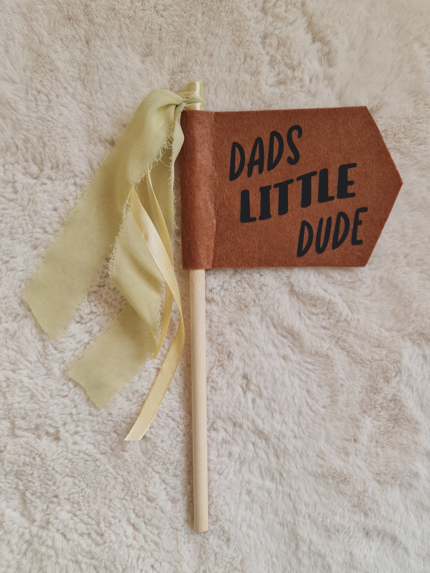 Dads little dude felt flag