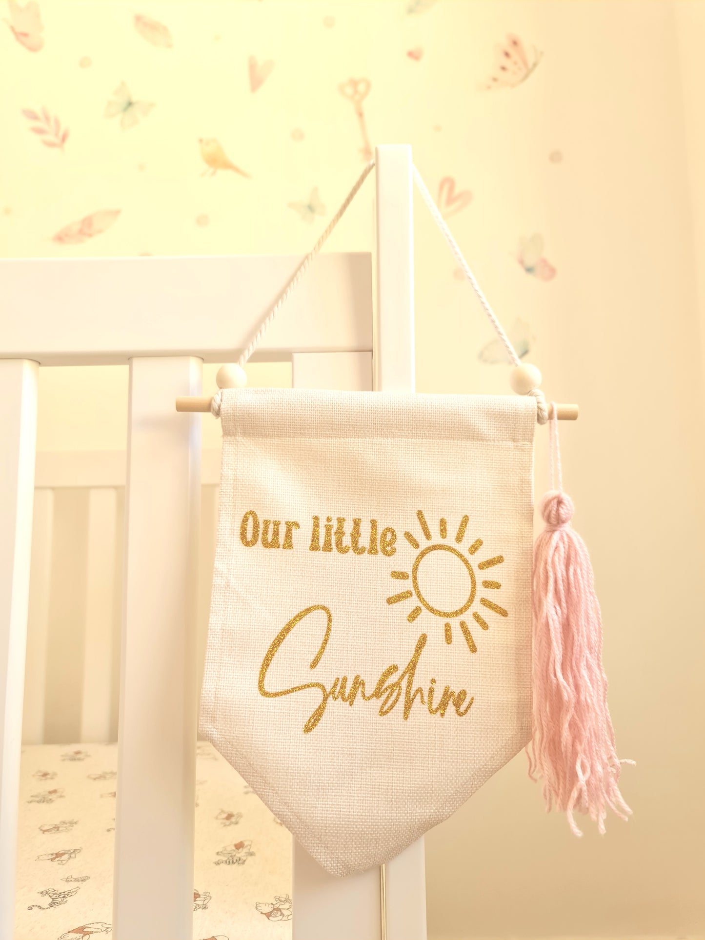Our Little Sunshine nursery banner