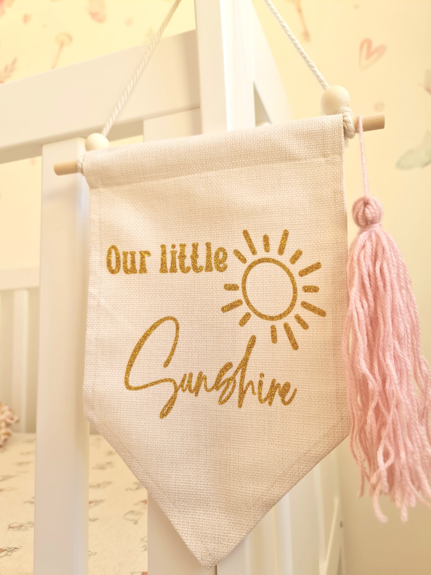 Our Little Sunshine nursery banner