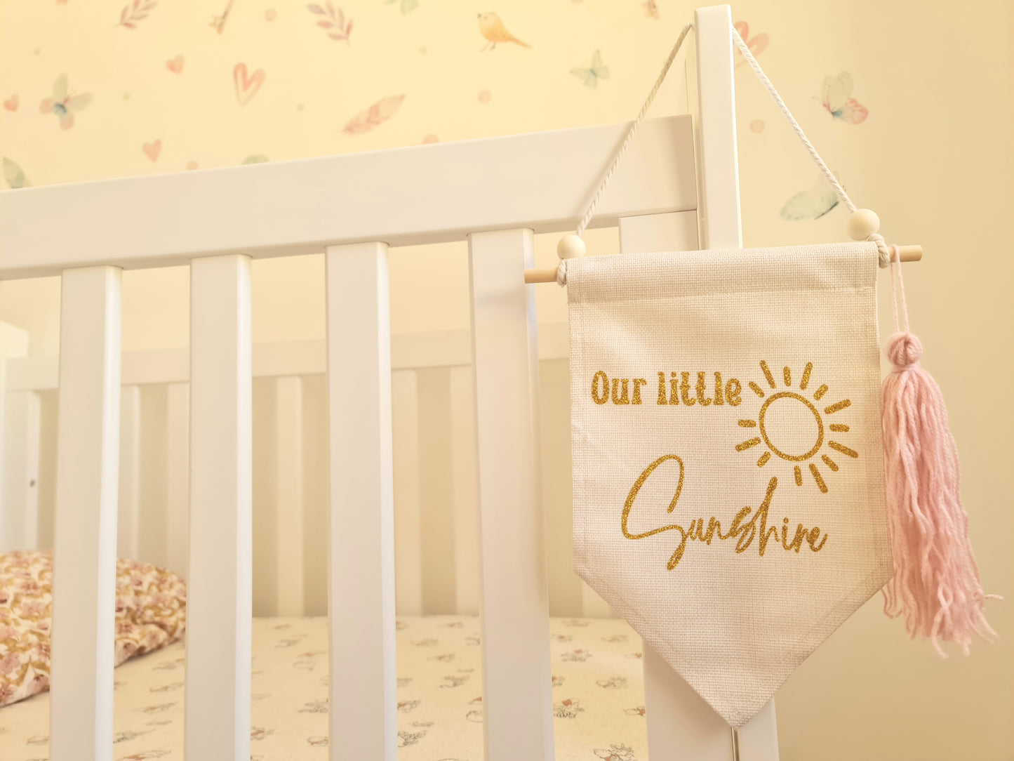 Our Little Sunshine nursery banner