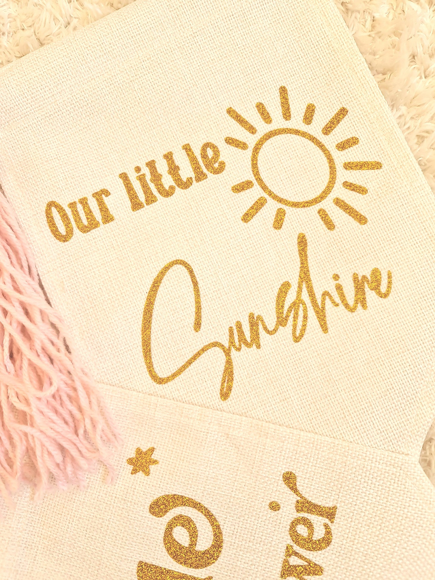 Our Little Sunshine nursery banner