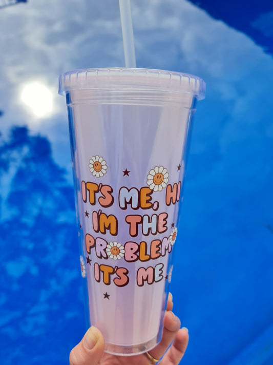 It's me hi, acrylic cup 24oz