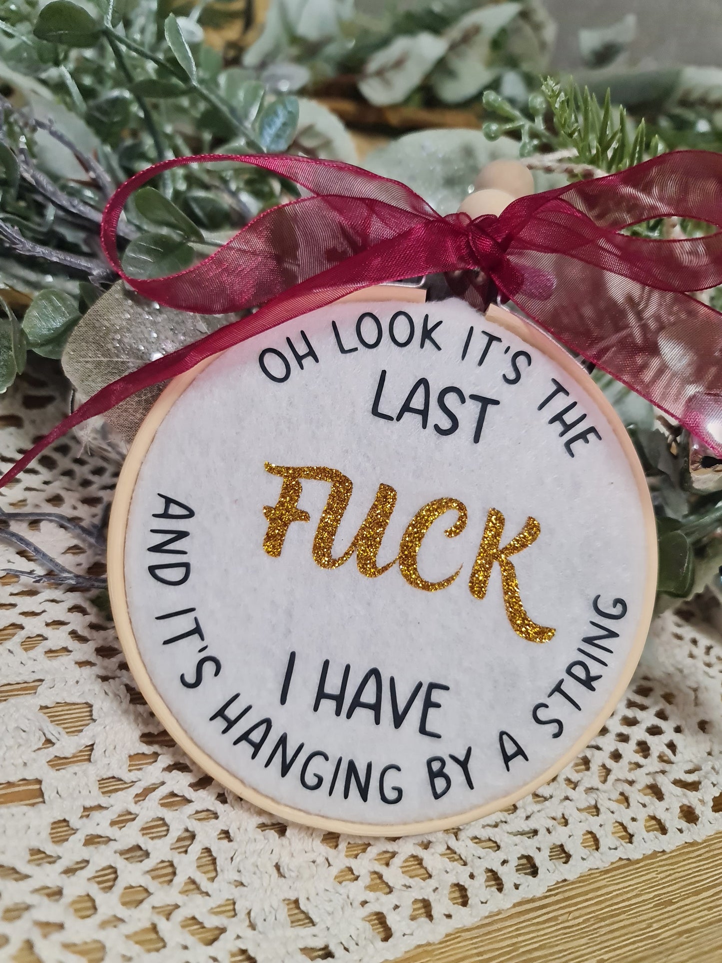 Oh look it's the last **** hanging keepsake hoop
