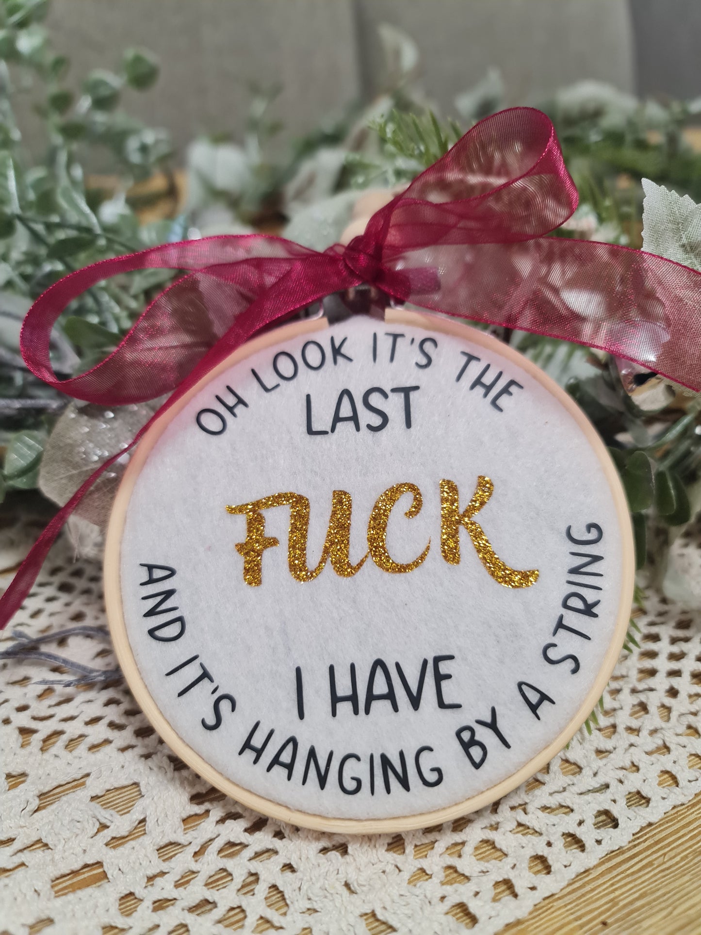 Oh look it's the last **** hanging keepsake hoop