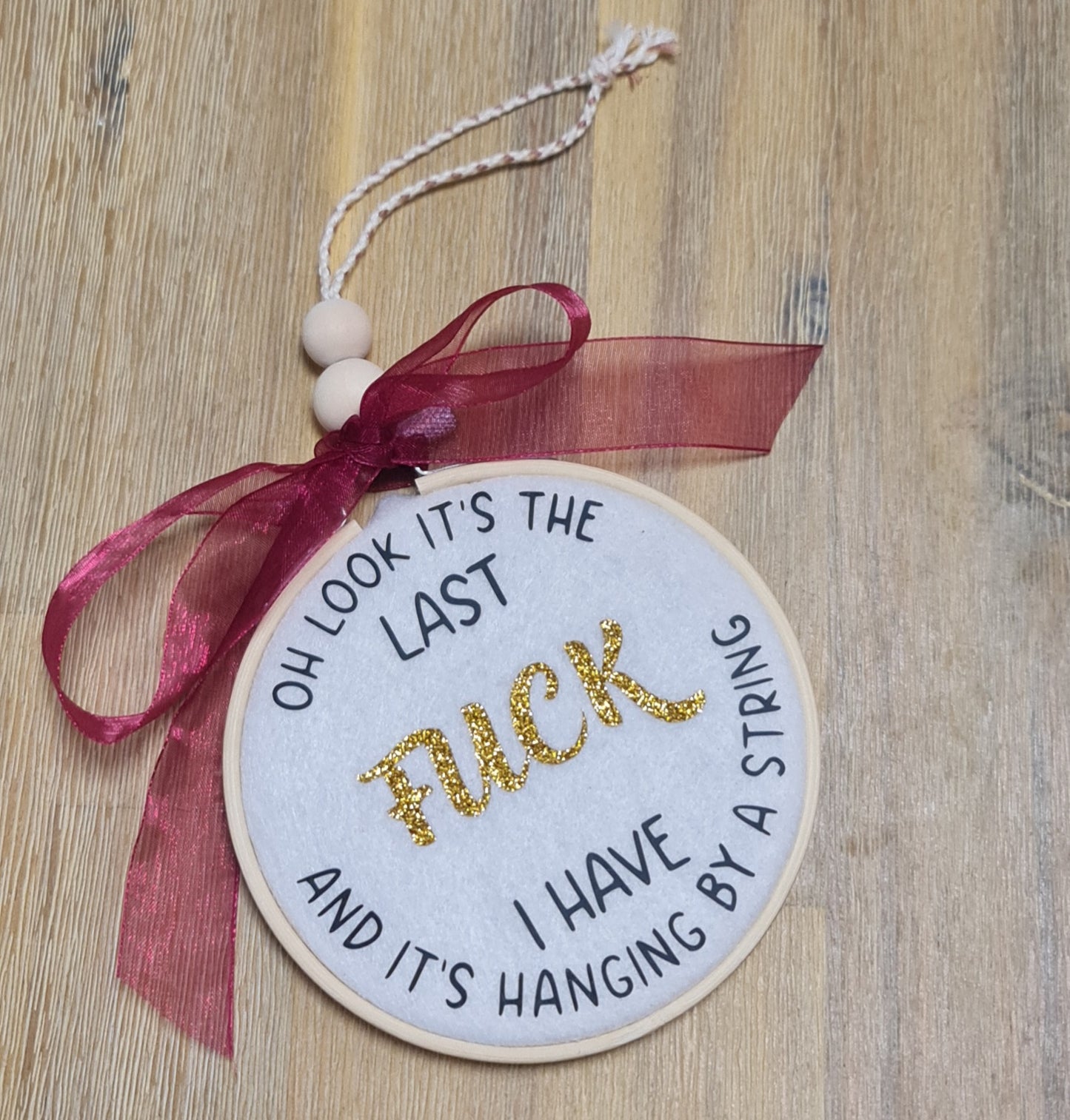 Oh look it's the last **** hanging keepsake hoop