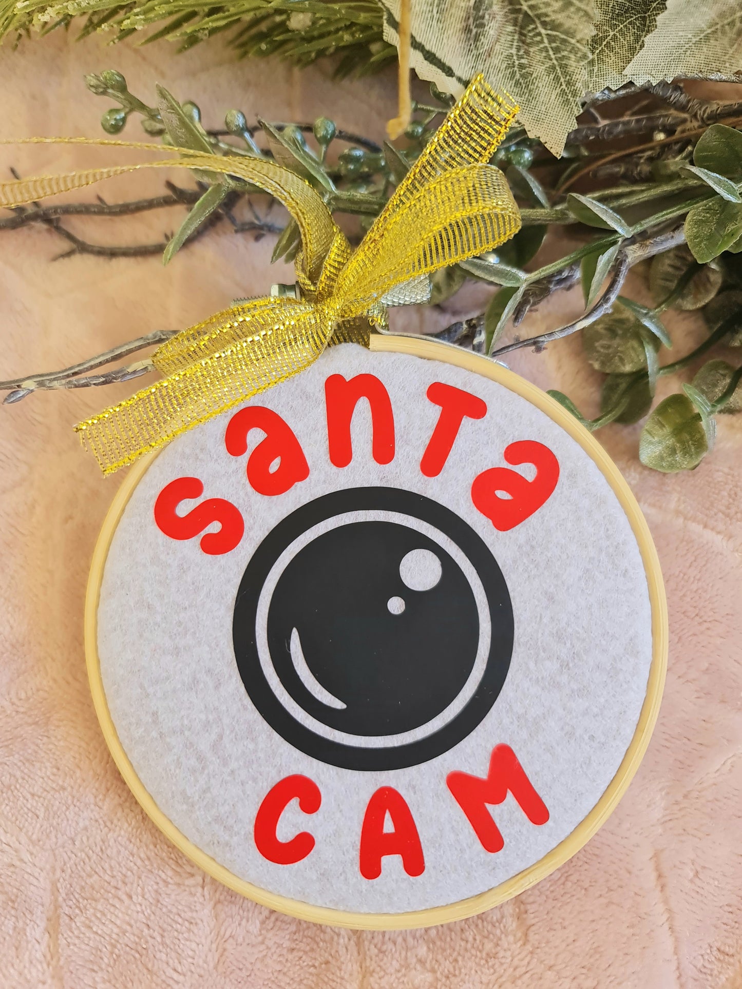 Santa Cam Christmas ornament
