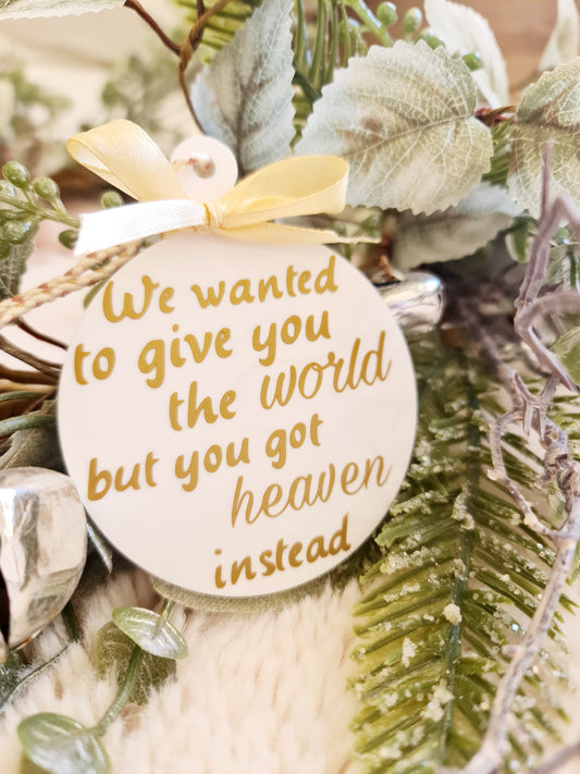 Baby/pregnancy loss ornament