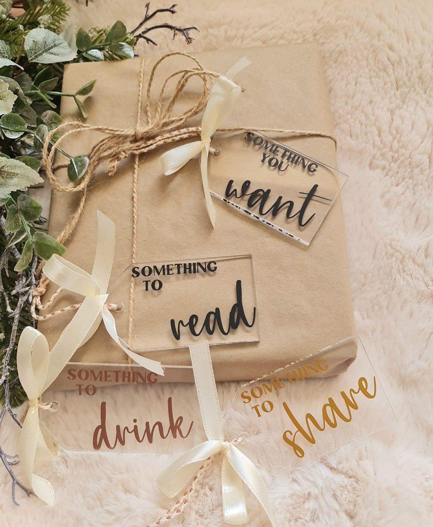 Christmas gift tags set of 4