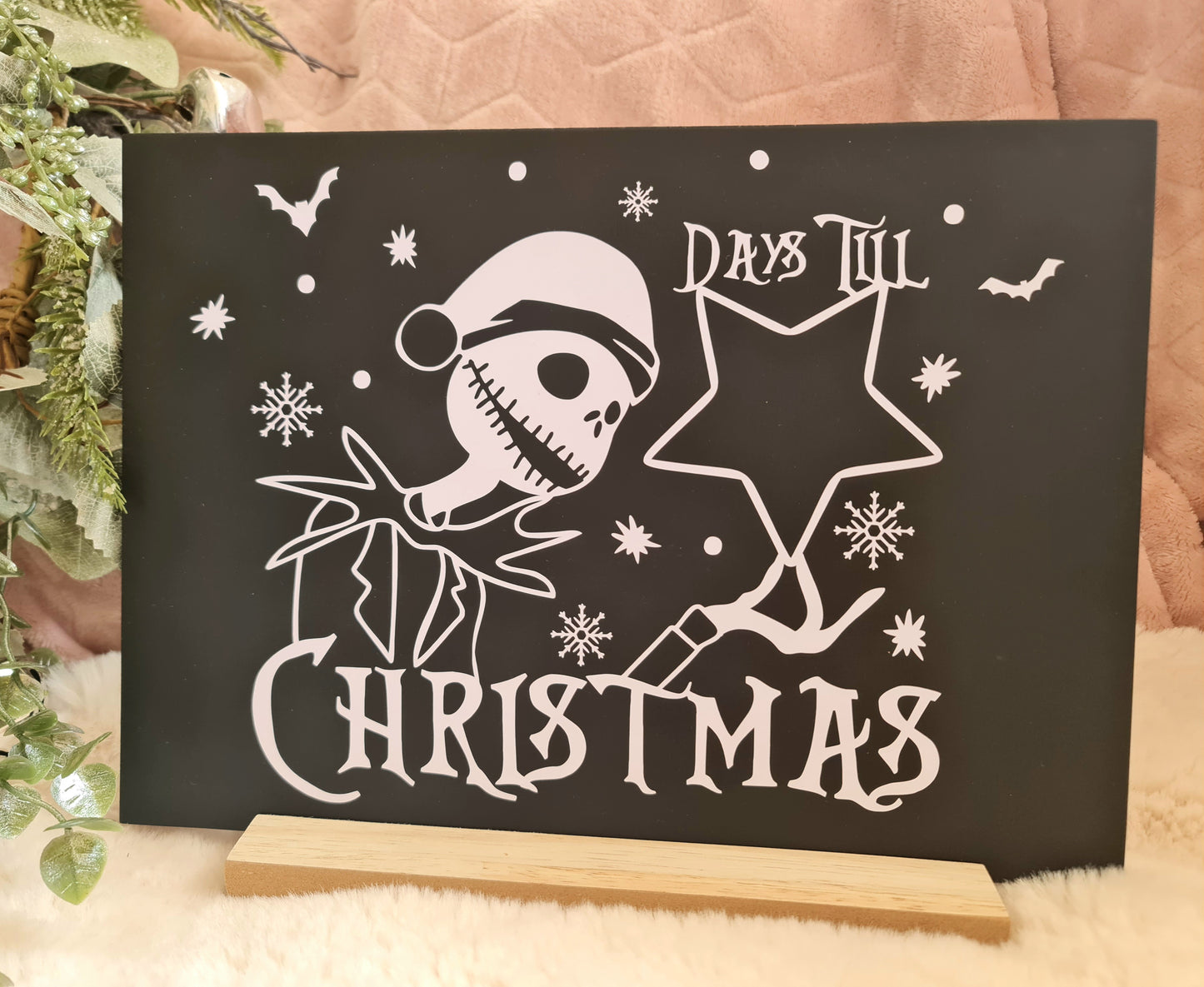 Jack Skellington Christmas countdown board