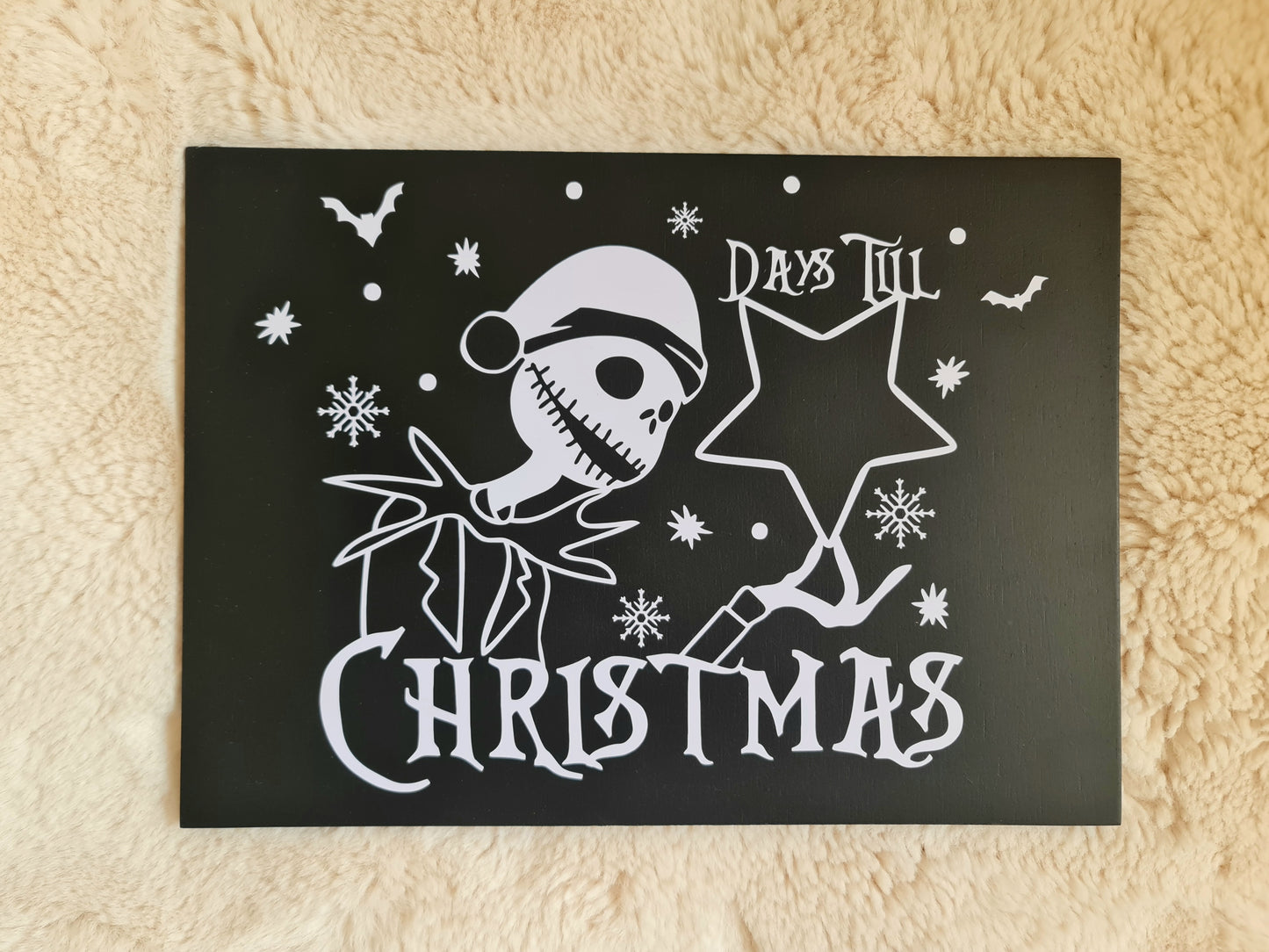 Jack Skellington Christmas countdown board