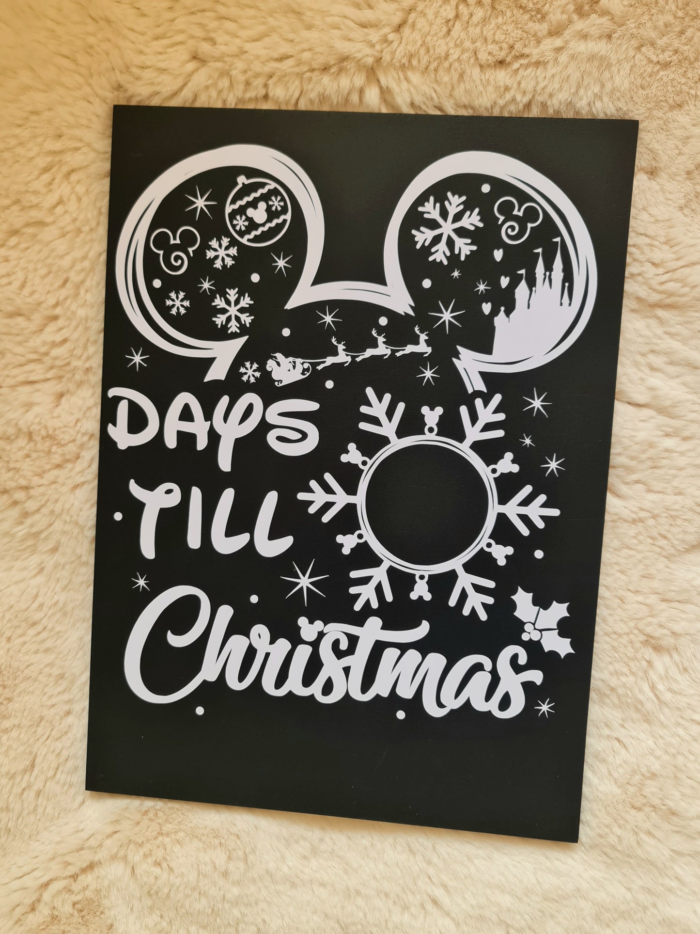 Mouse Christmas countdown board