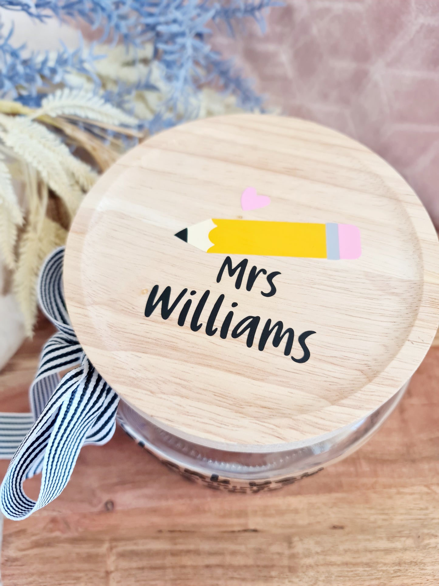 Teacher gift jar Big Heart