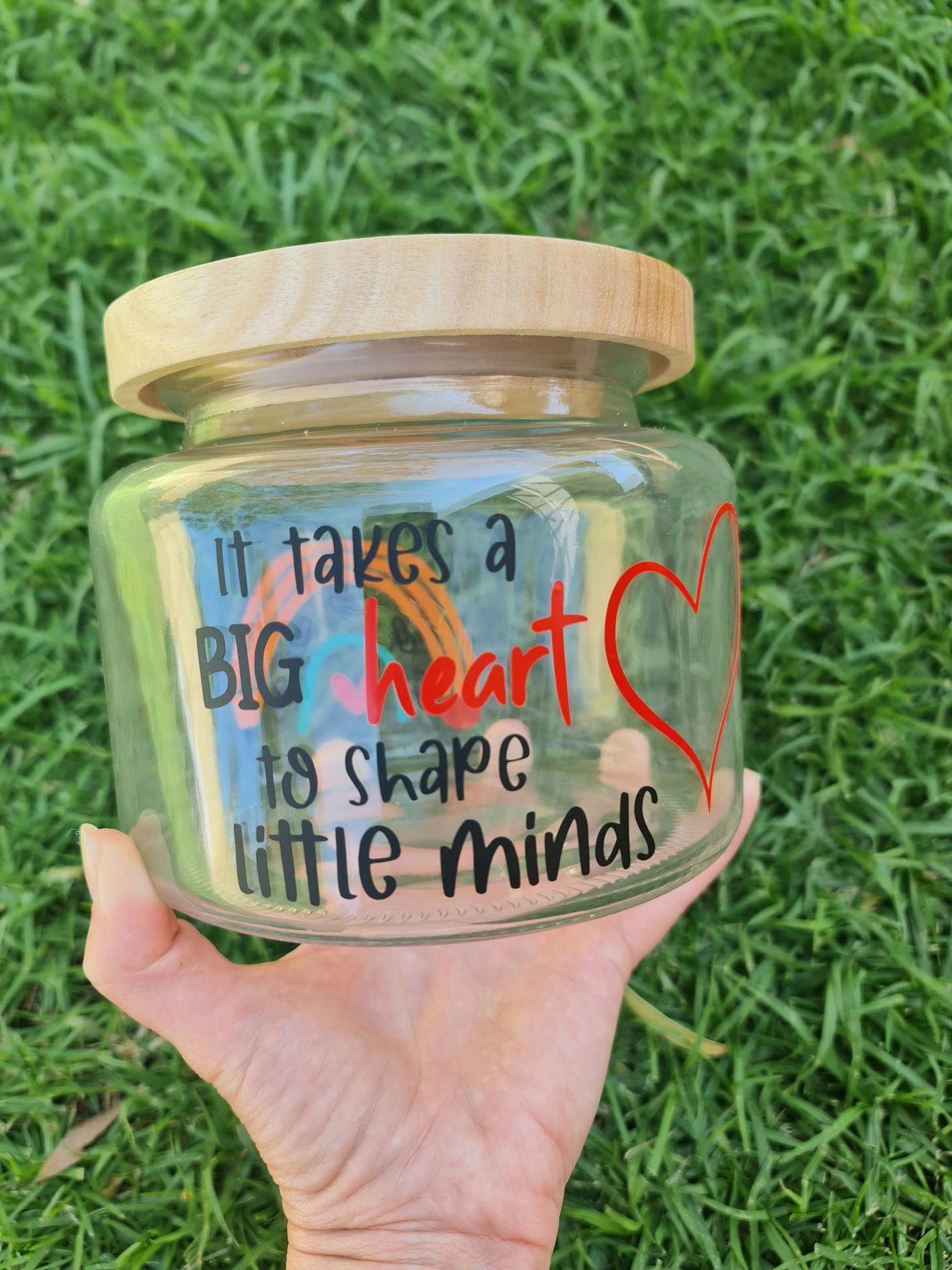 Teacher gift jar Big Heart