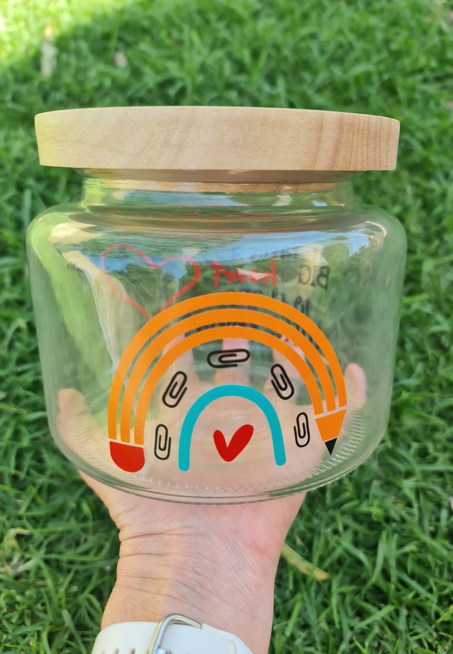Teacher gift jar Big Heart