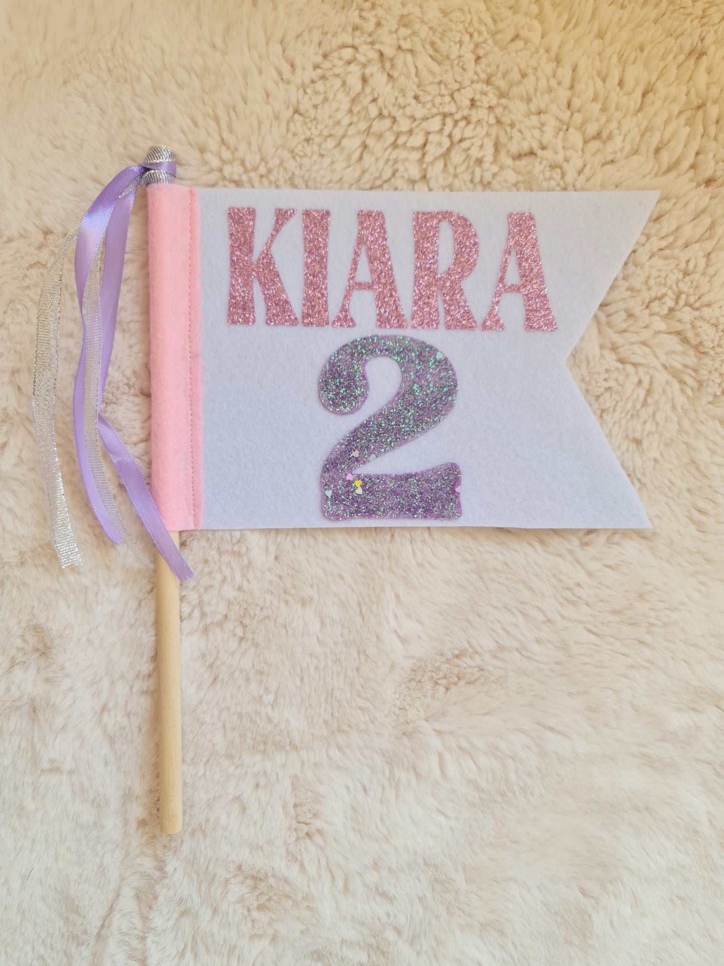 Personalised felt flag