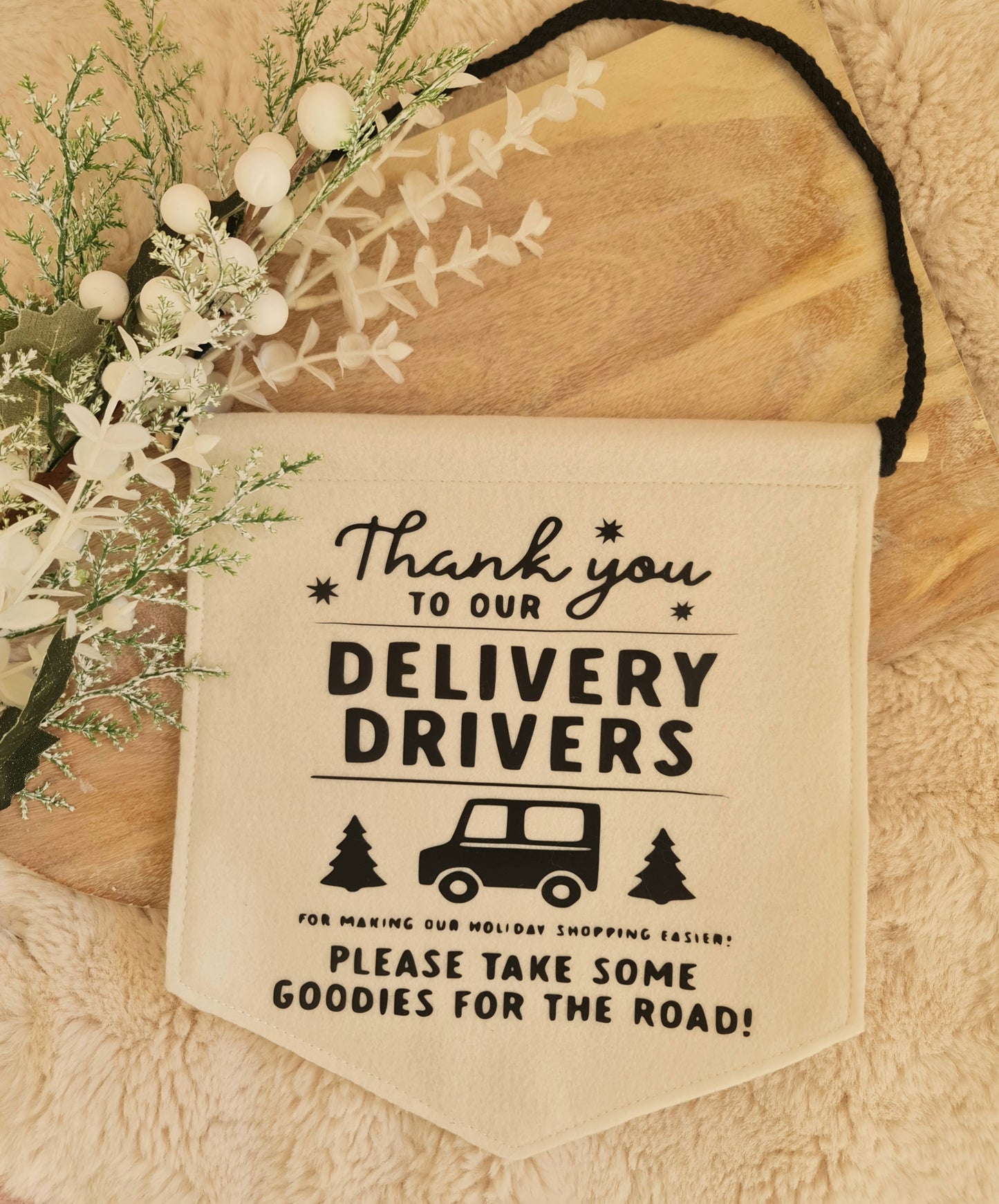Delivery drivers appreciation banner