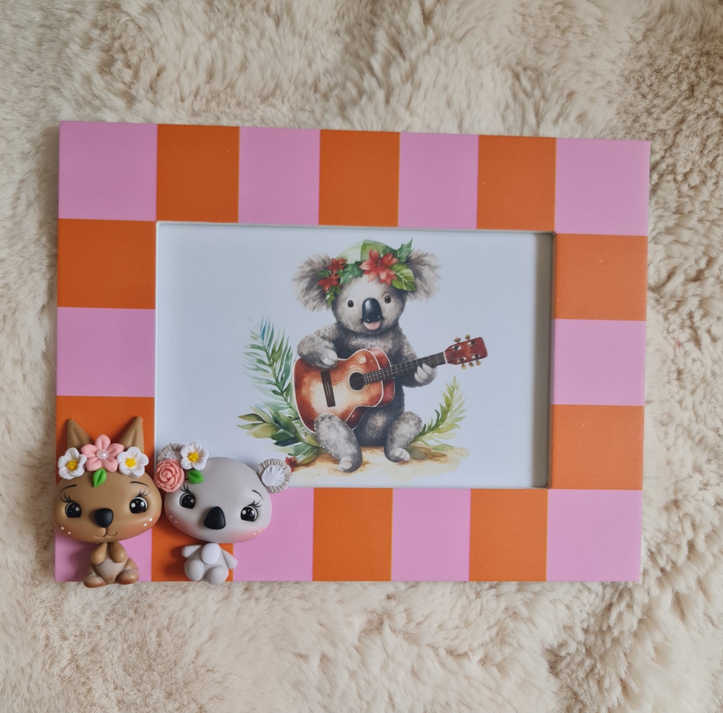 Kangaroo and koala photo frame