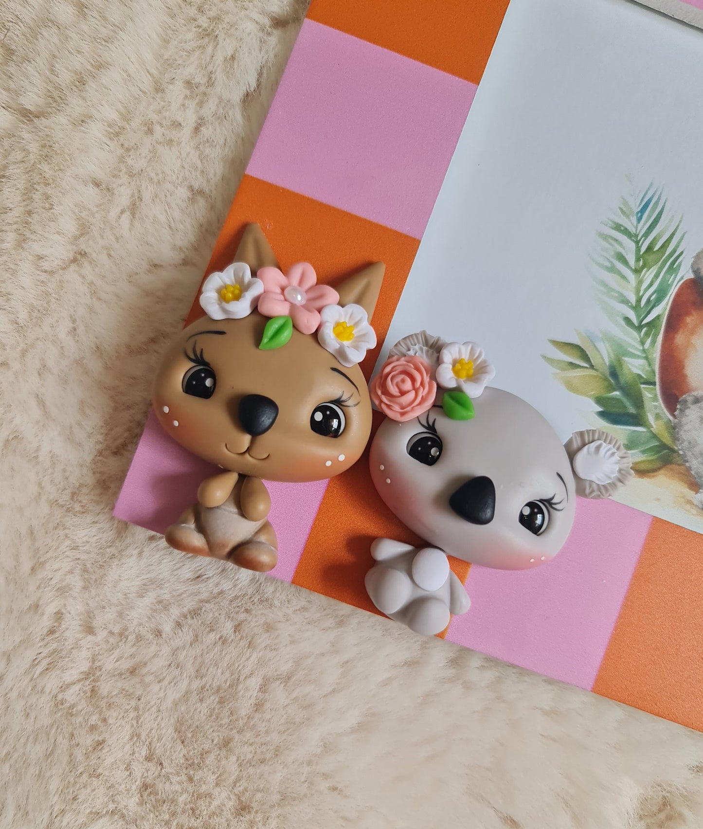 Kangaroo and koala photo frame
