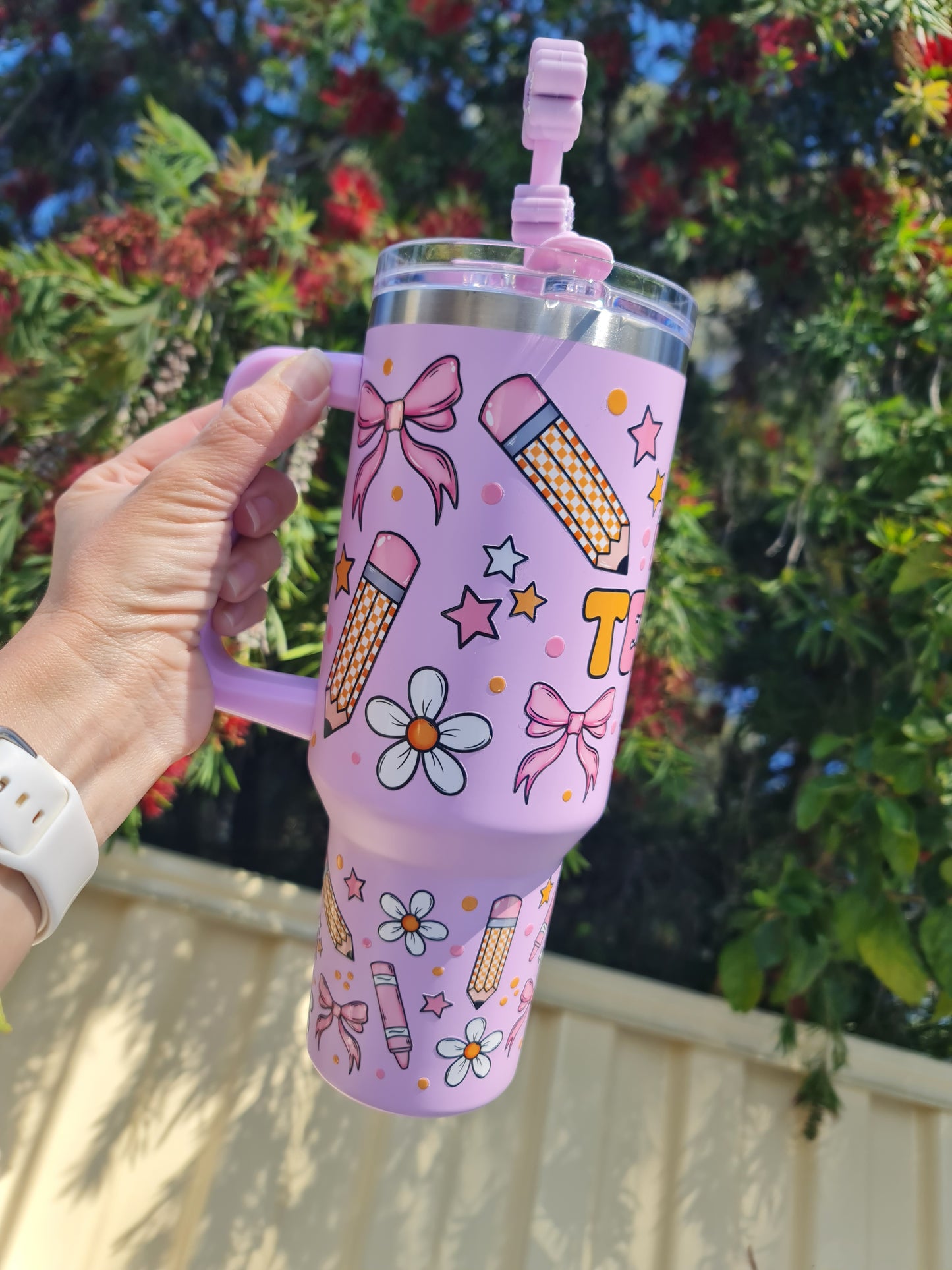 40oz Teacher tumbler