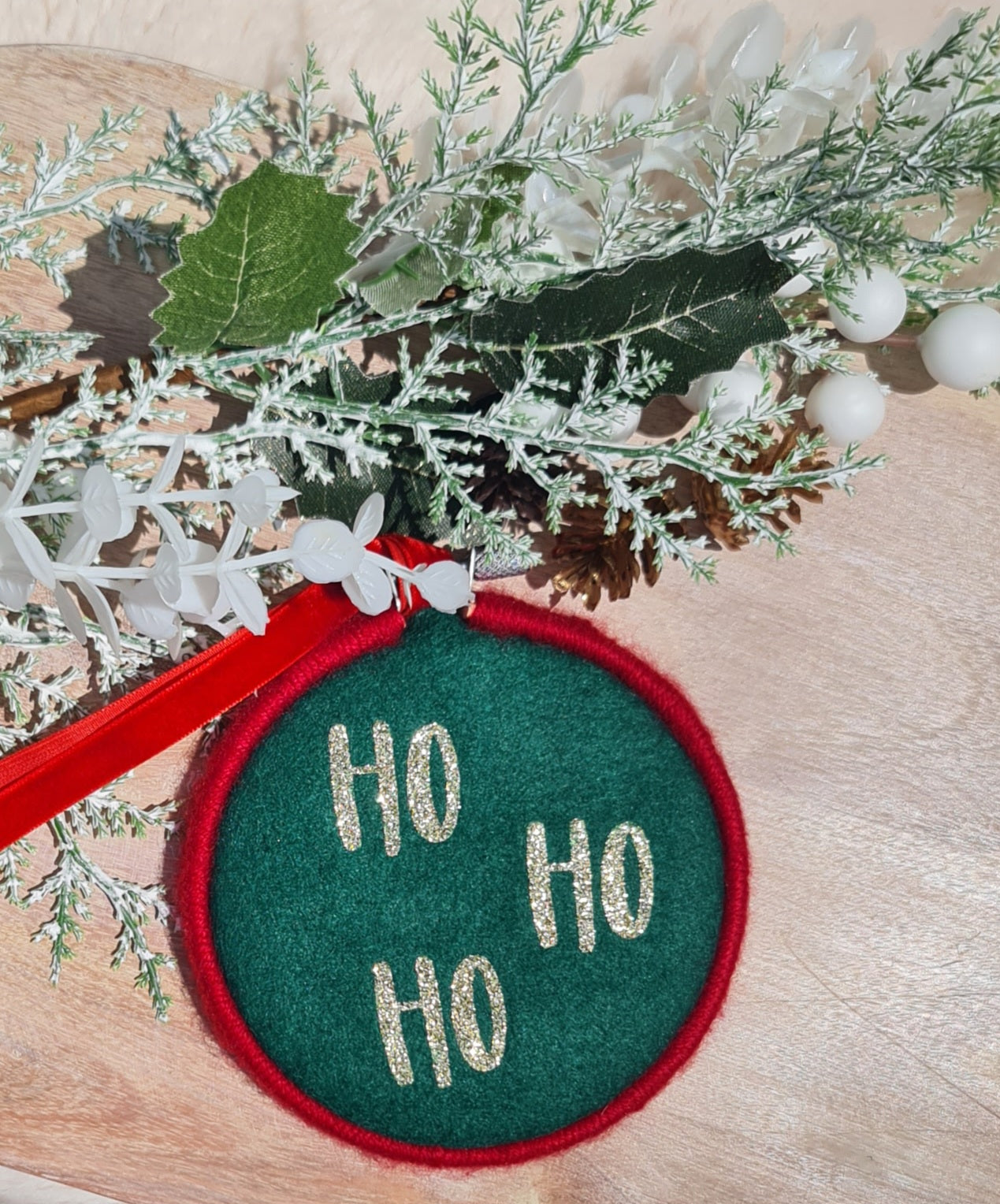 Ho Ho Ho Christmas ornament
