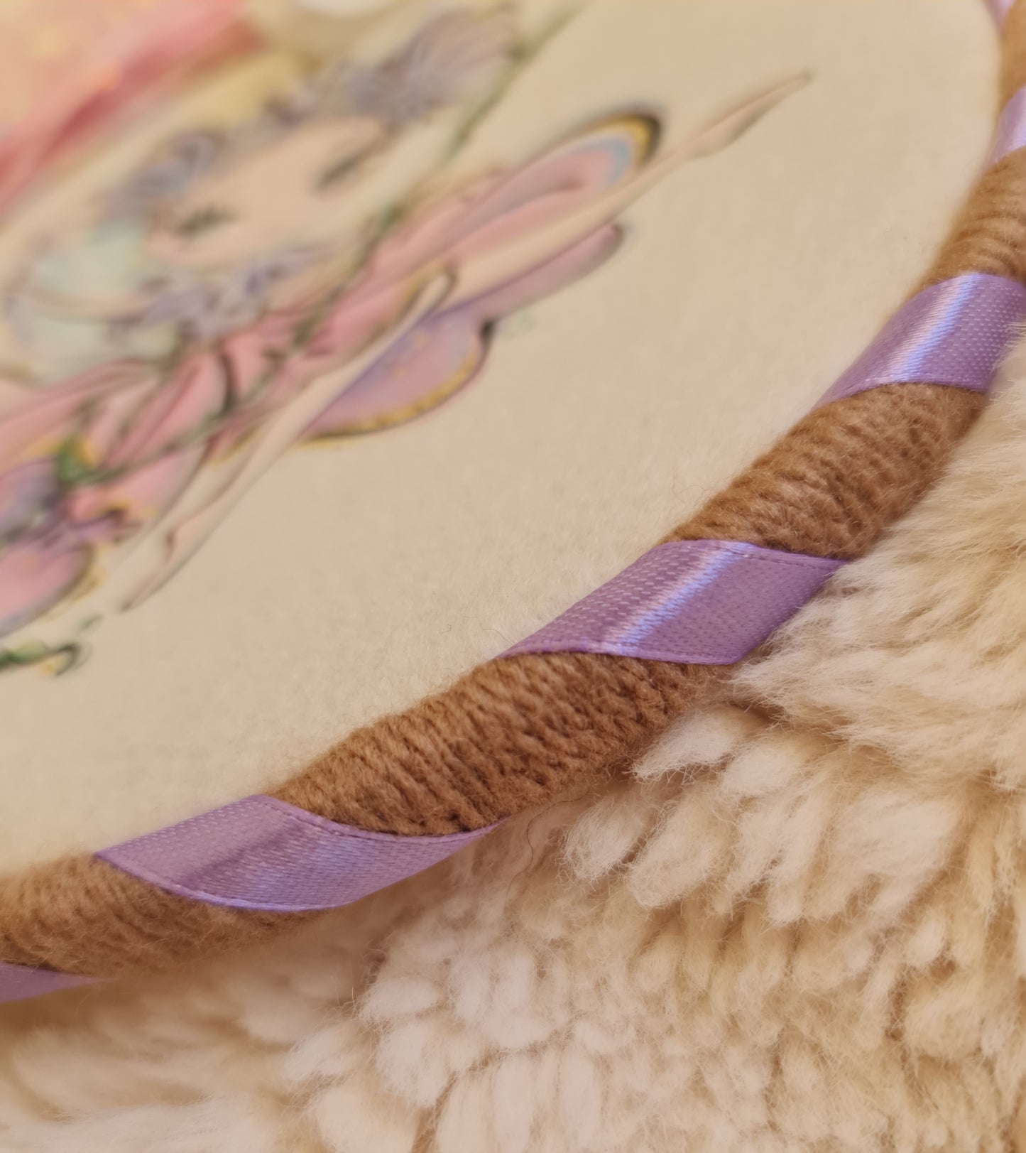 Fairy wall art, hanging keepsake hoop