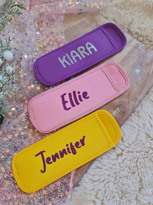 Personalised icy pole holder