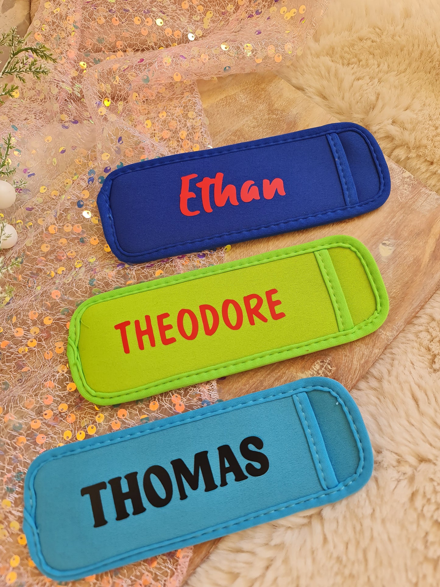Personalised icy pole holder