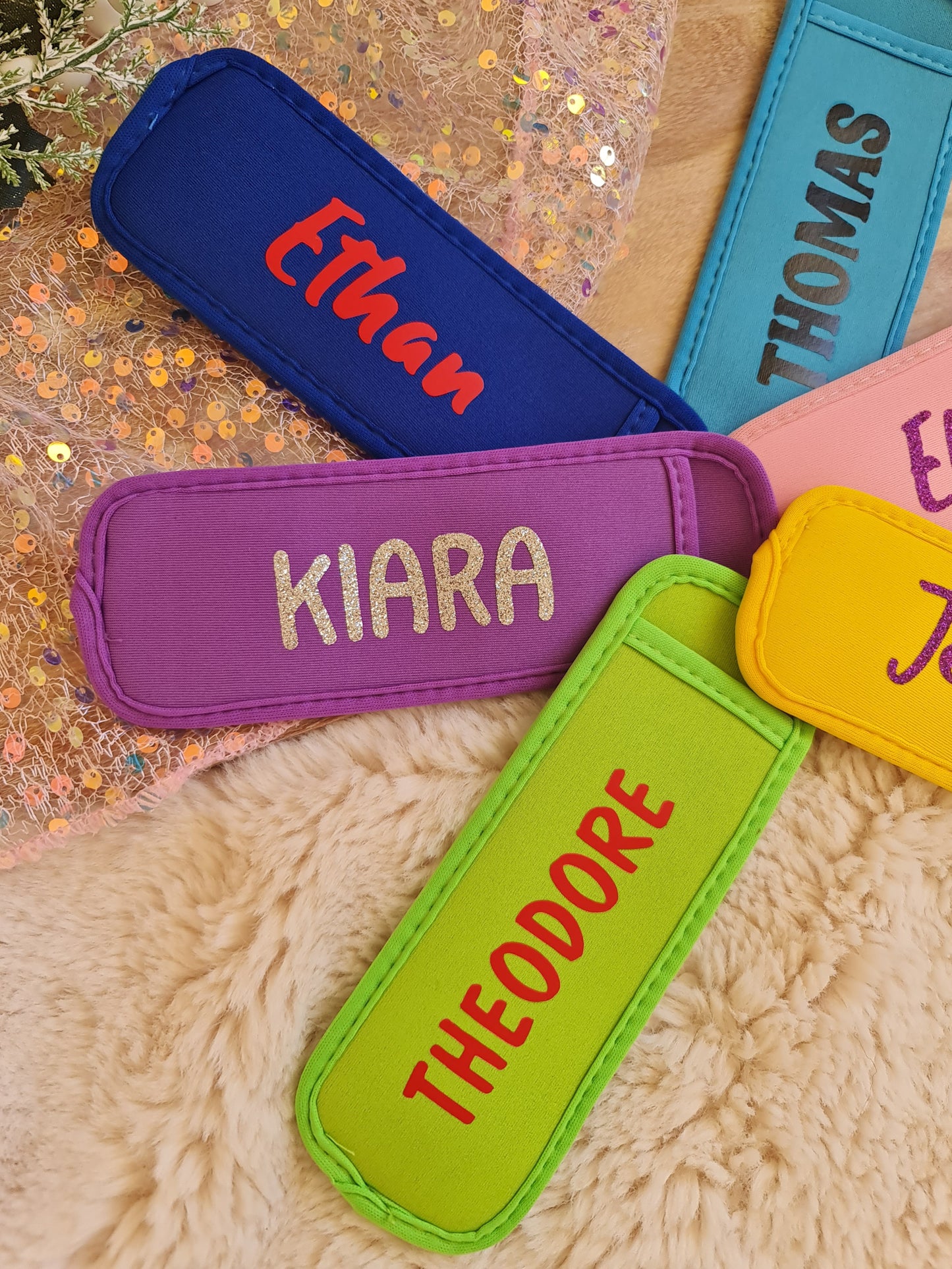 Personalised icy pole holder